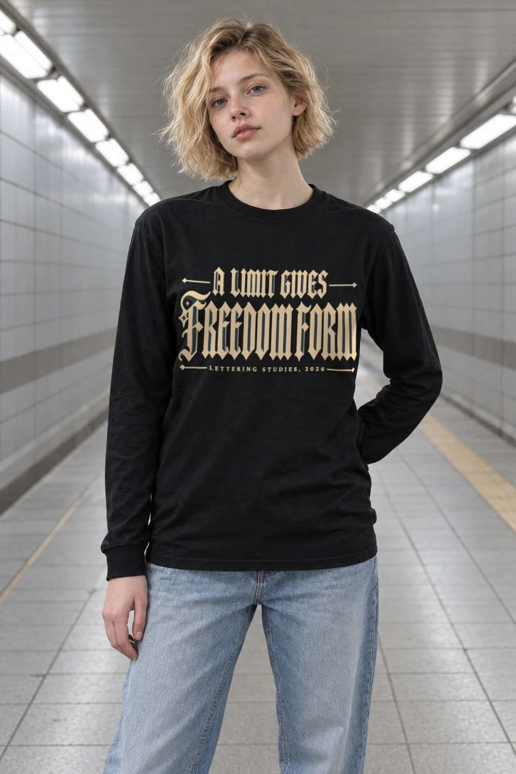 "A Limit Gives Freedom" Unisex Longsleeve T-shirt