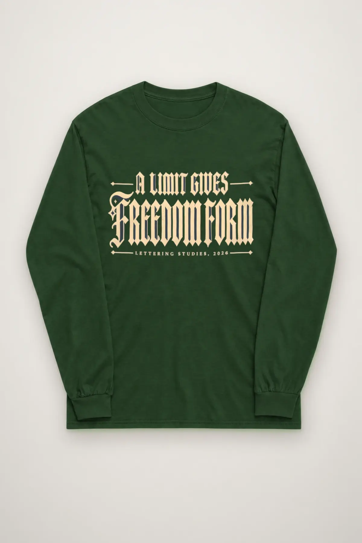 "A Limit Gives Freedom" Unisex Longsleeve T-shirt