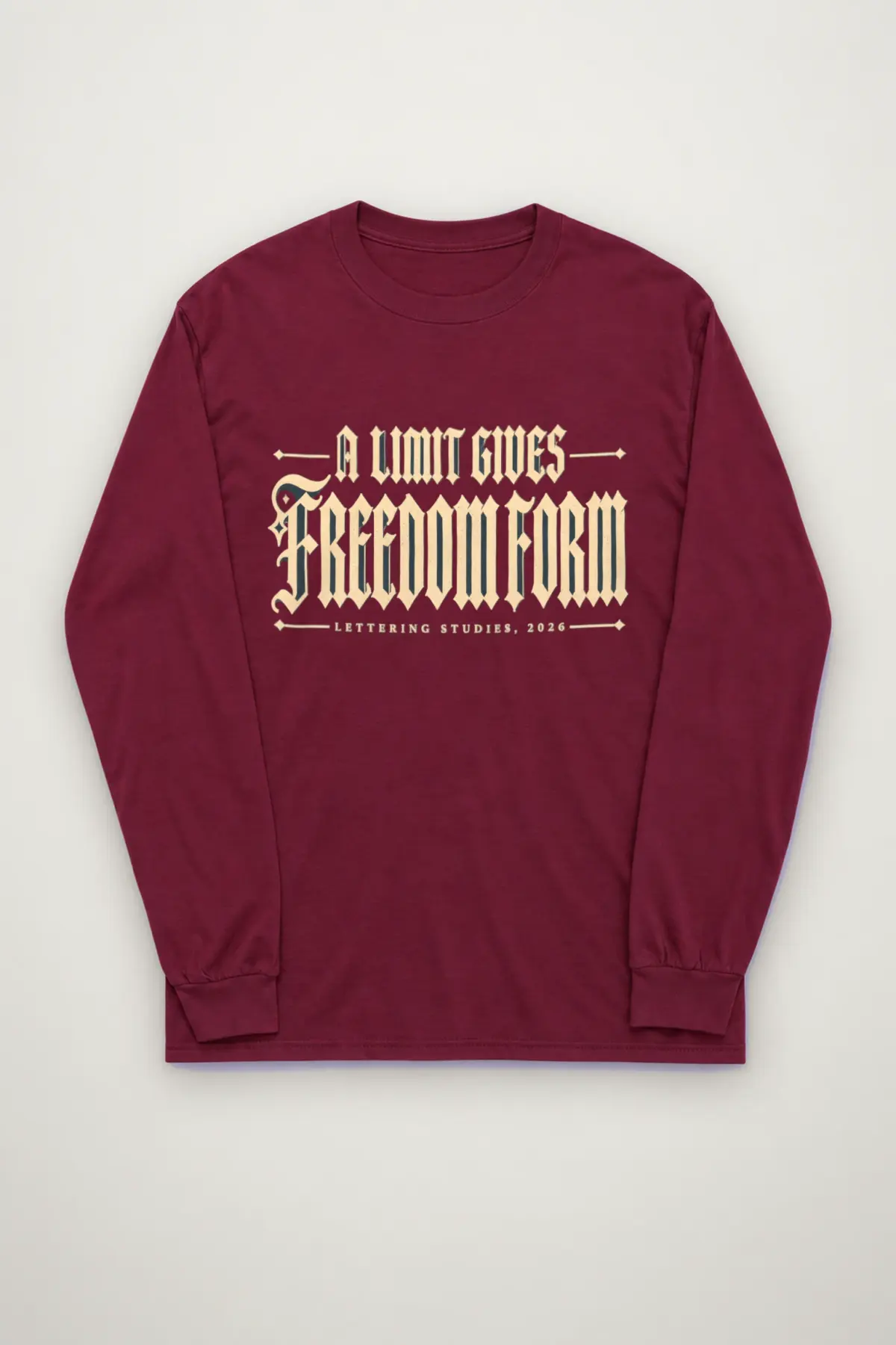 "A Limit Gives Freedom" Unisex Longsleeve T-shirt