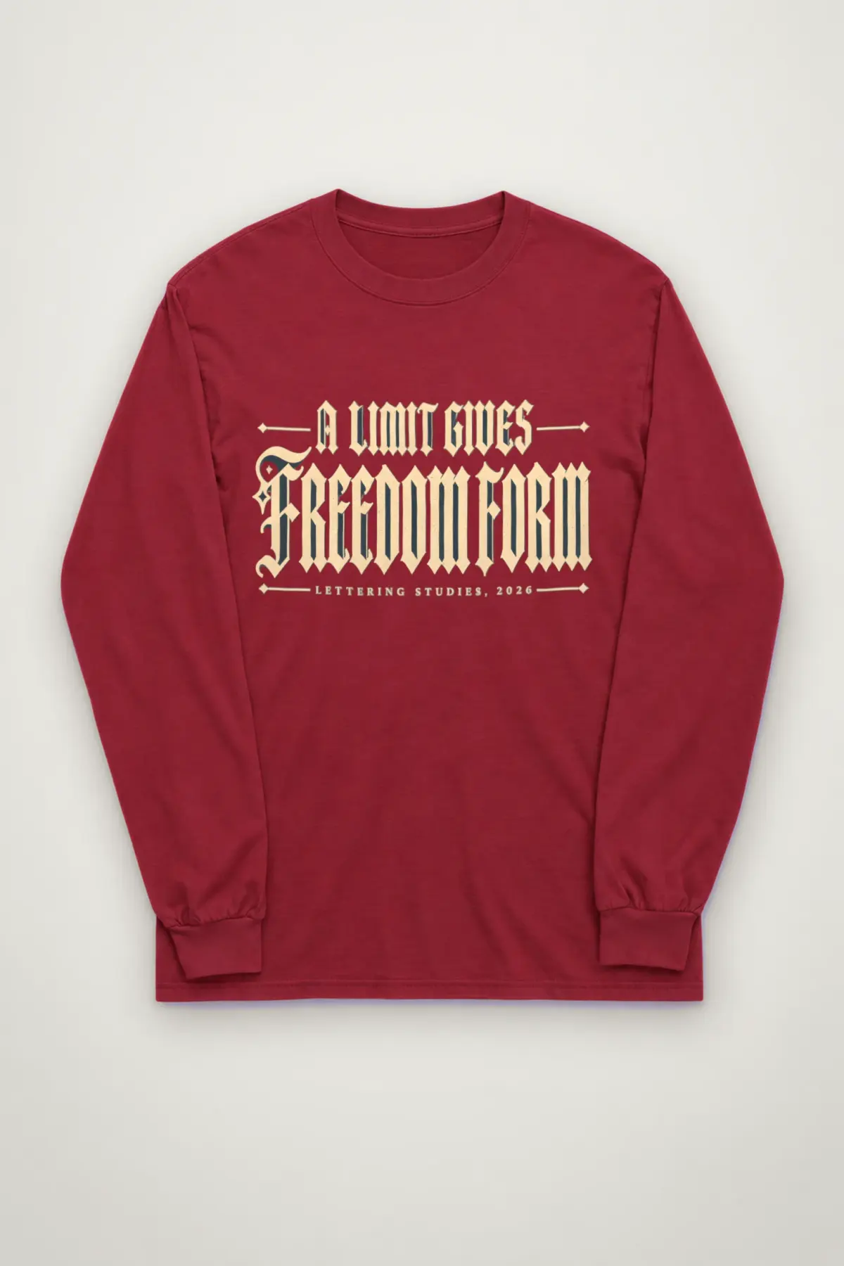 "A Limit Gives Freedom" Unisex Longsleeve T-shirt