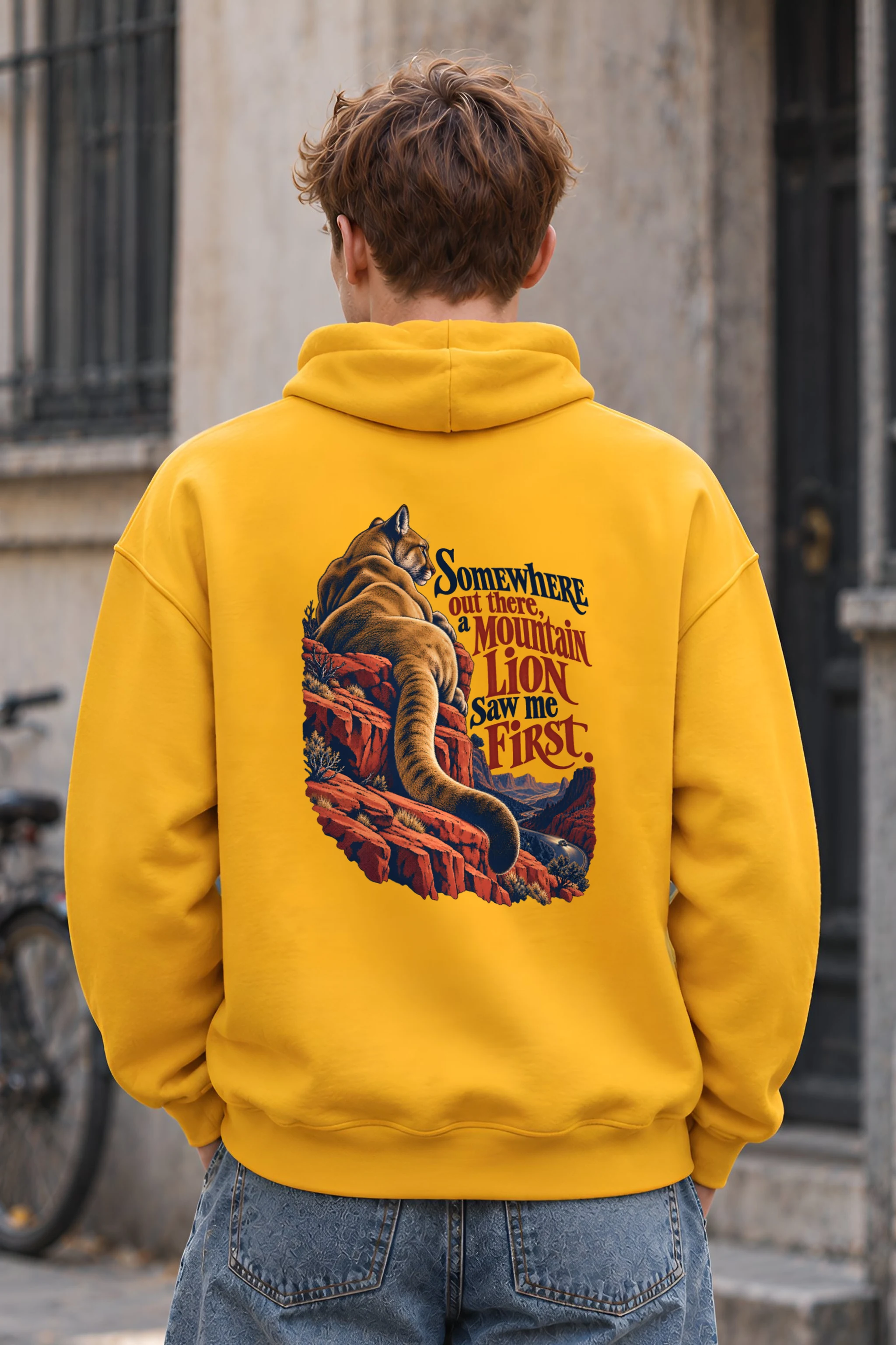 "A Mountain Lion Saw Me First" Unisex Pullover Hoodie