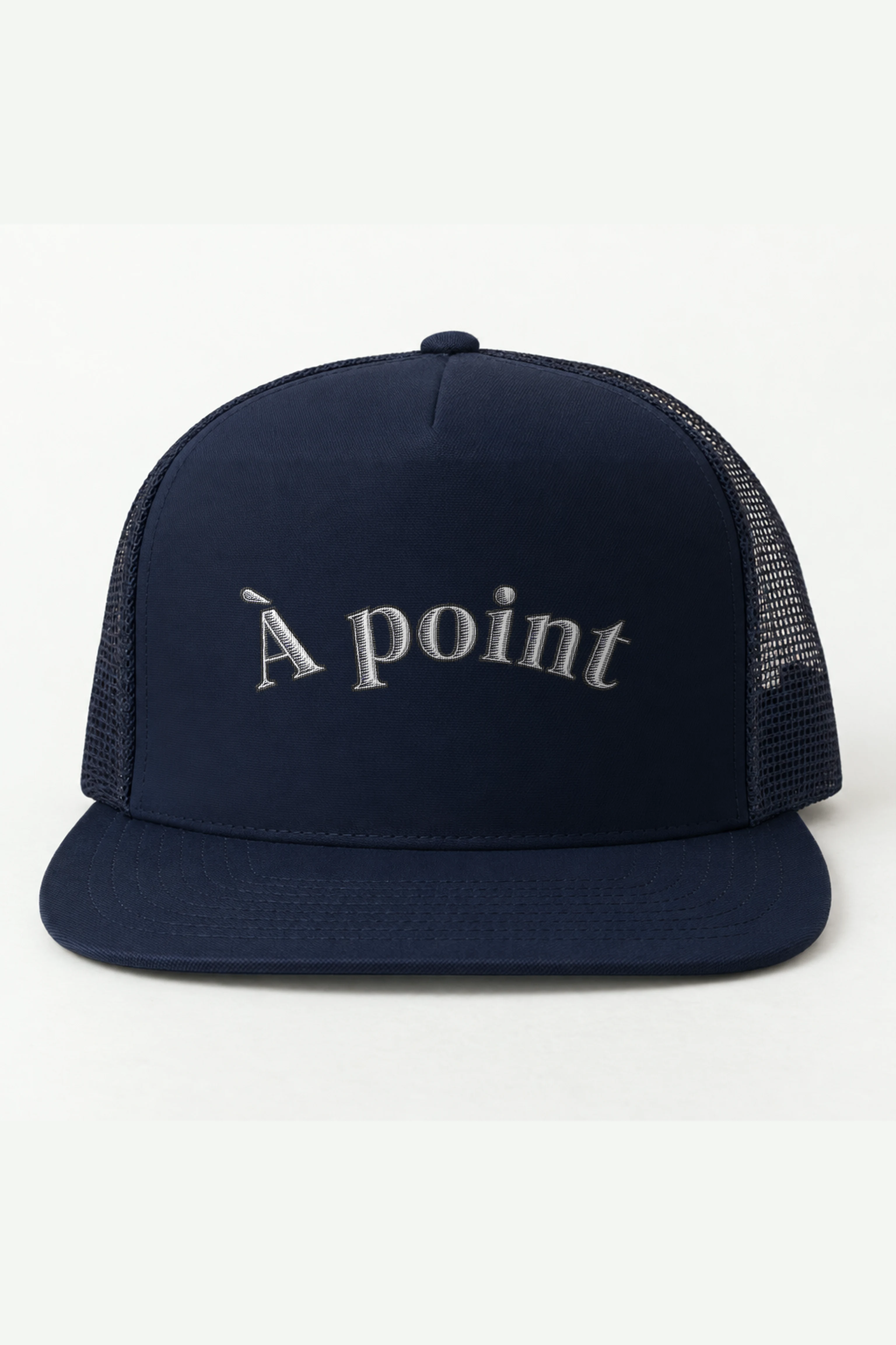 "À point" 5 Panel Trucker Cap · Embroidered