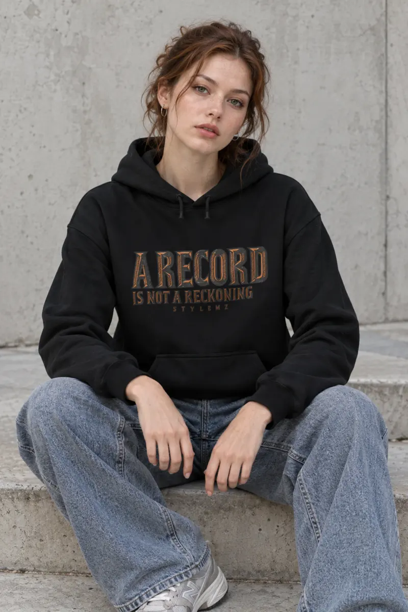 “A Record Is Not A Reckoning” Heavy Blend Unisex Pullover Hoodie