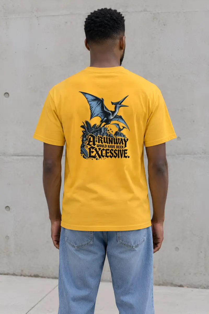 “A Runway Would Have Been Excessive” Heavyweight Unisex Crewneck T-shirt