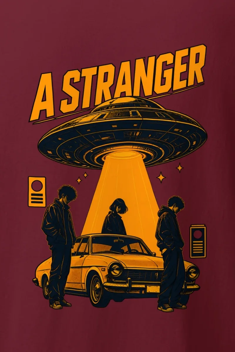 "A Stranger" Heavyweight Unisex Crewneck T-shirt