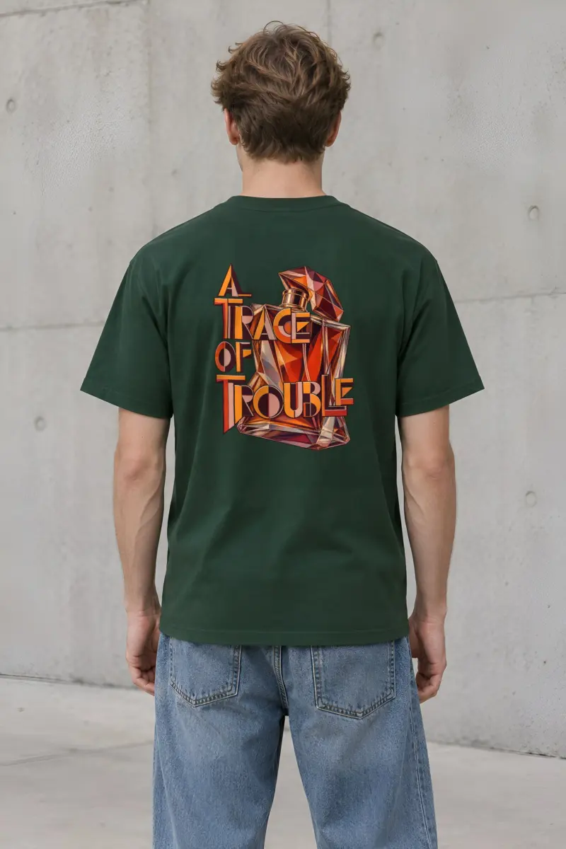 “A Trace of Trouble” Heavyweight Unisex Crewneck T-shirt