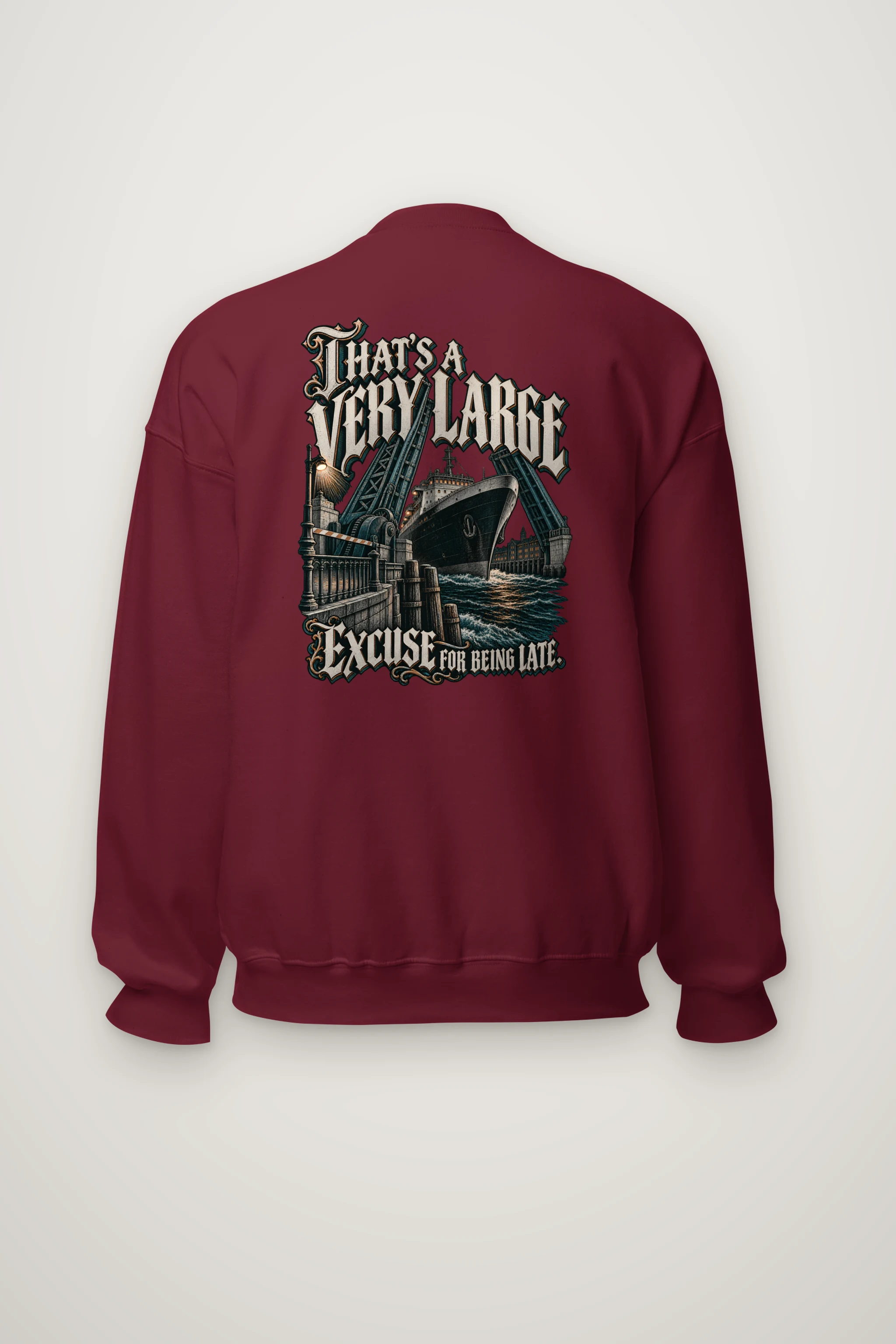 "A Very Large Excuse" Heavy Blend Unisex Crewneck Sweatshirt