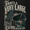 "A Very Large Excuse" Men's Oversized Heavyweight Crewneck T-Shirt