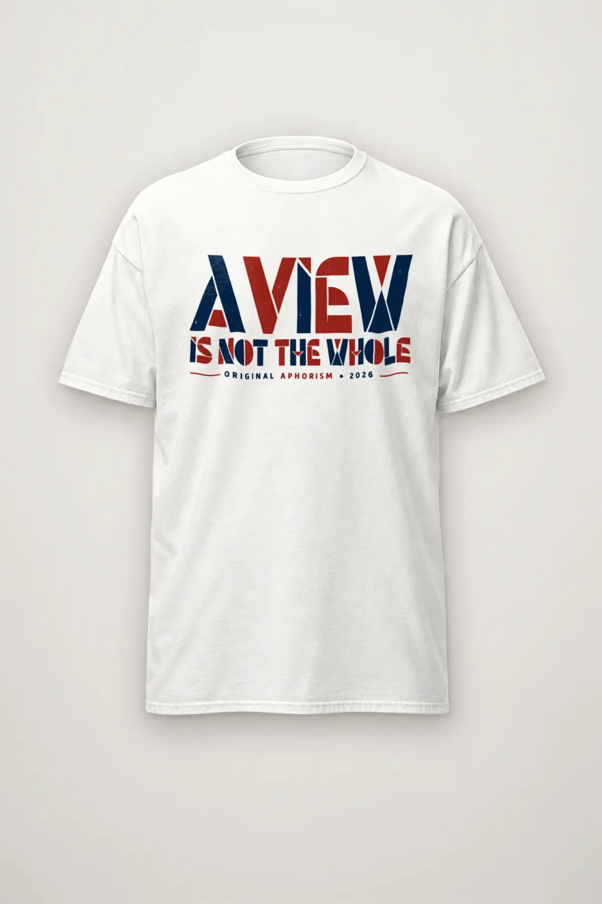 "A View Is Not the Whole" Heavyweight Unisex Crewneck T-shirt
