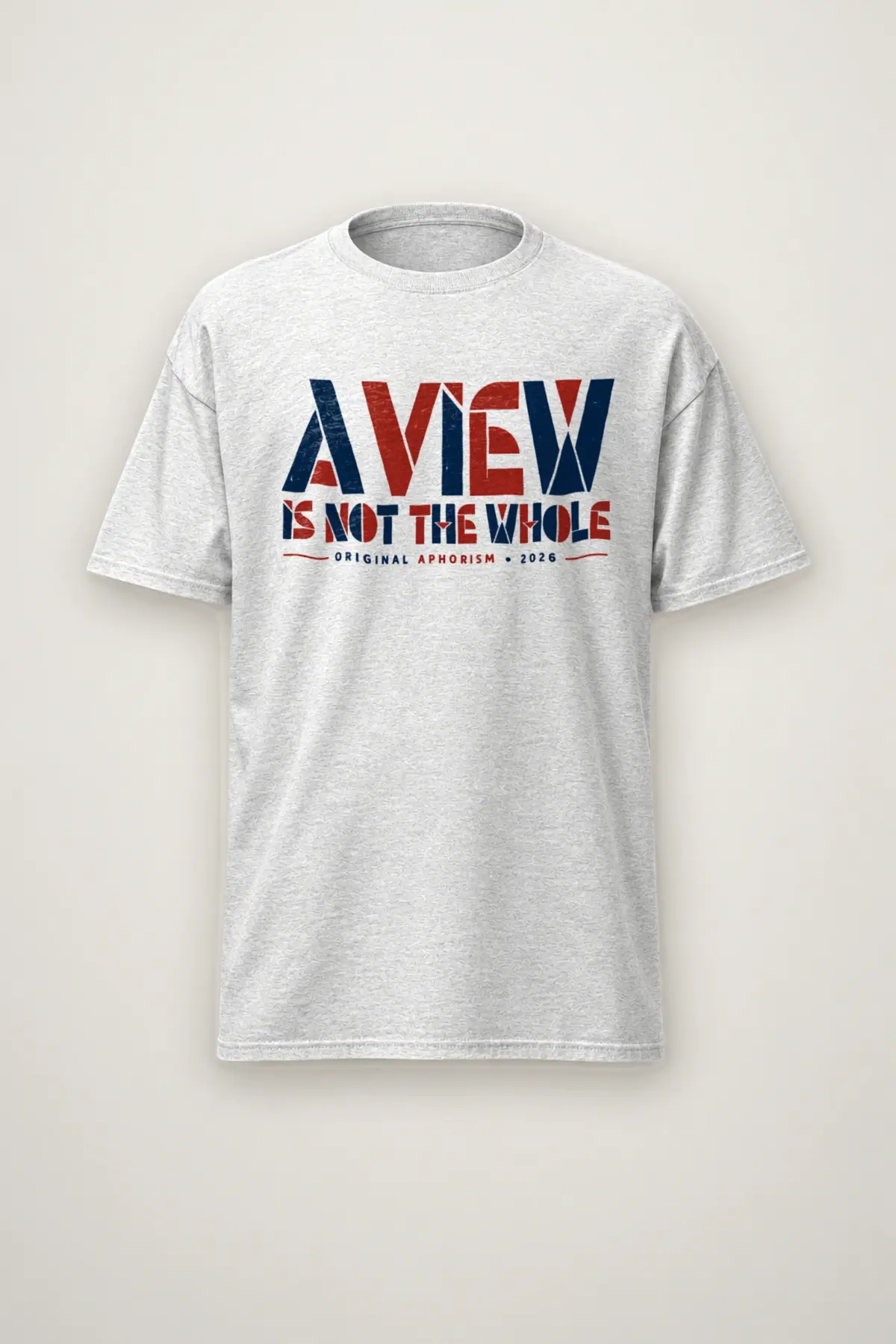 "A View Is Not the Whole" Heavyweight Unisex Crewneck T-shirt