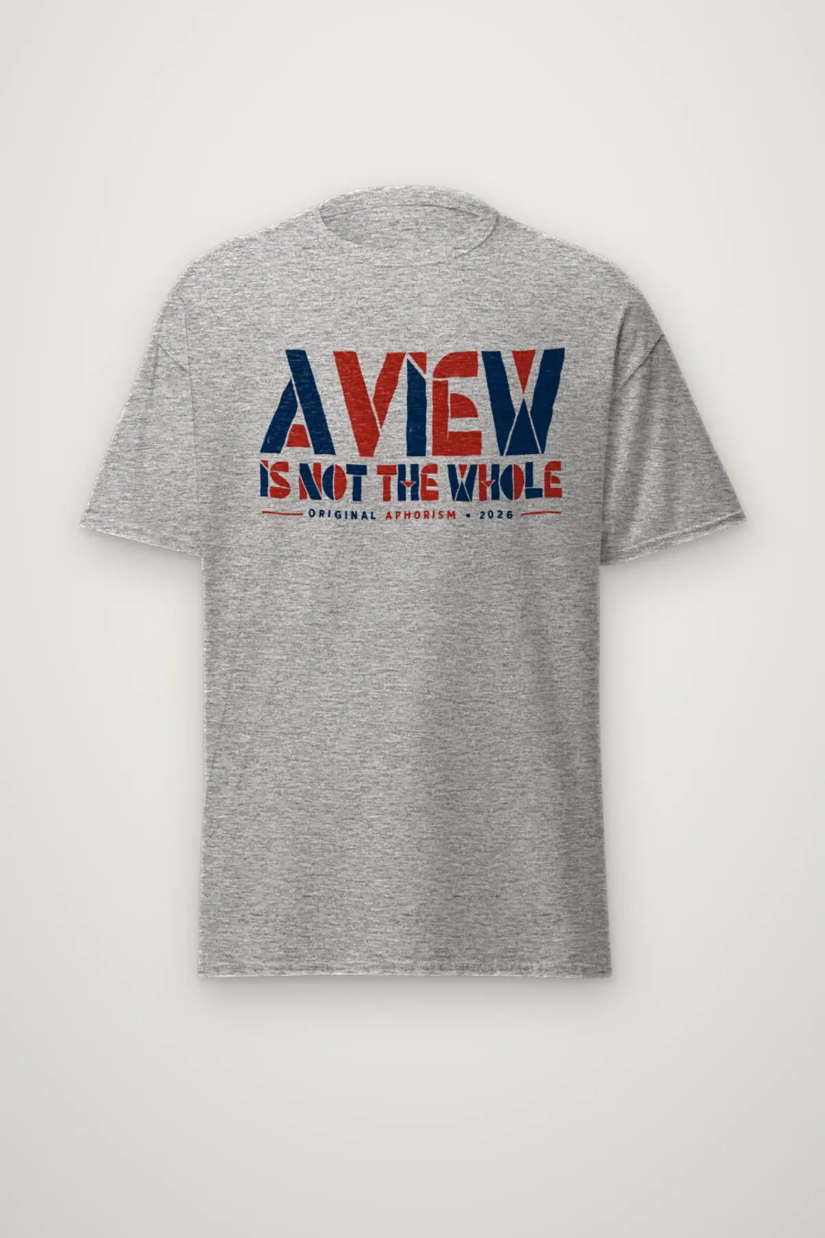 "A View Is Not the Whole" Heavyweight Unisex Crewneck T-shirt