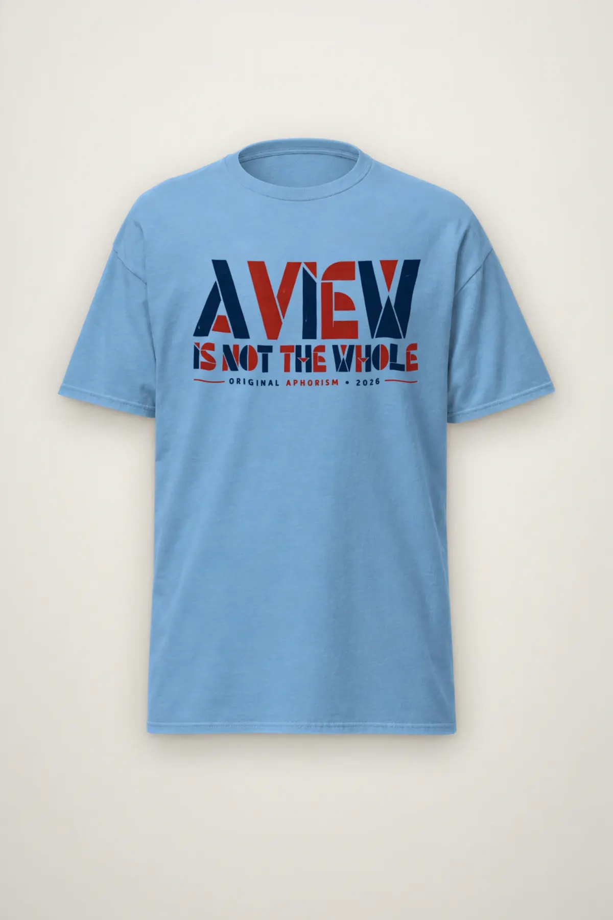 "A View Is Not the Whole" Heavyweight Unisex Crewneck T-shirt