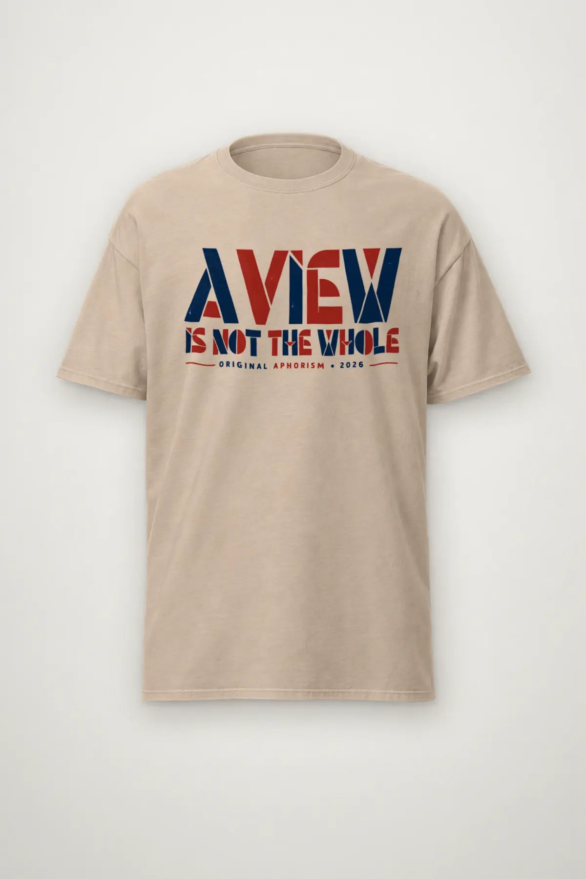 "A View Is Not the Whole" Heavyweight Unisex Crewneck T-shirt