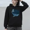 "A Whale Turns Below Open Water" Heavy Blend Unisex Pullover Hoodie