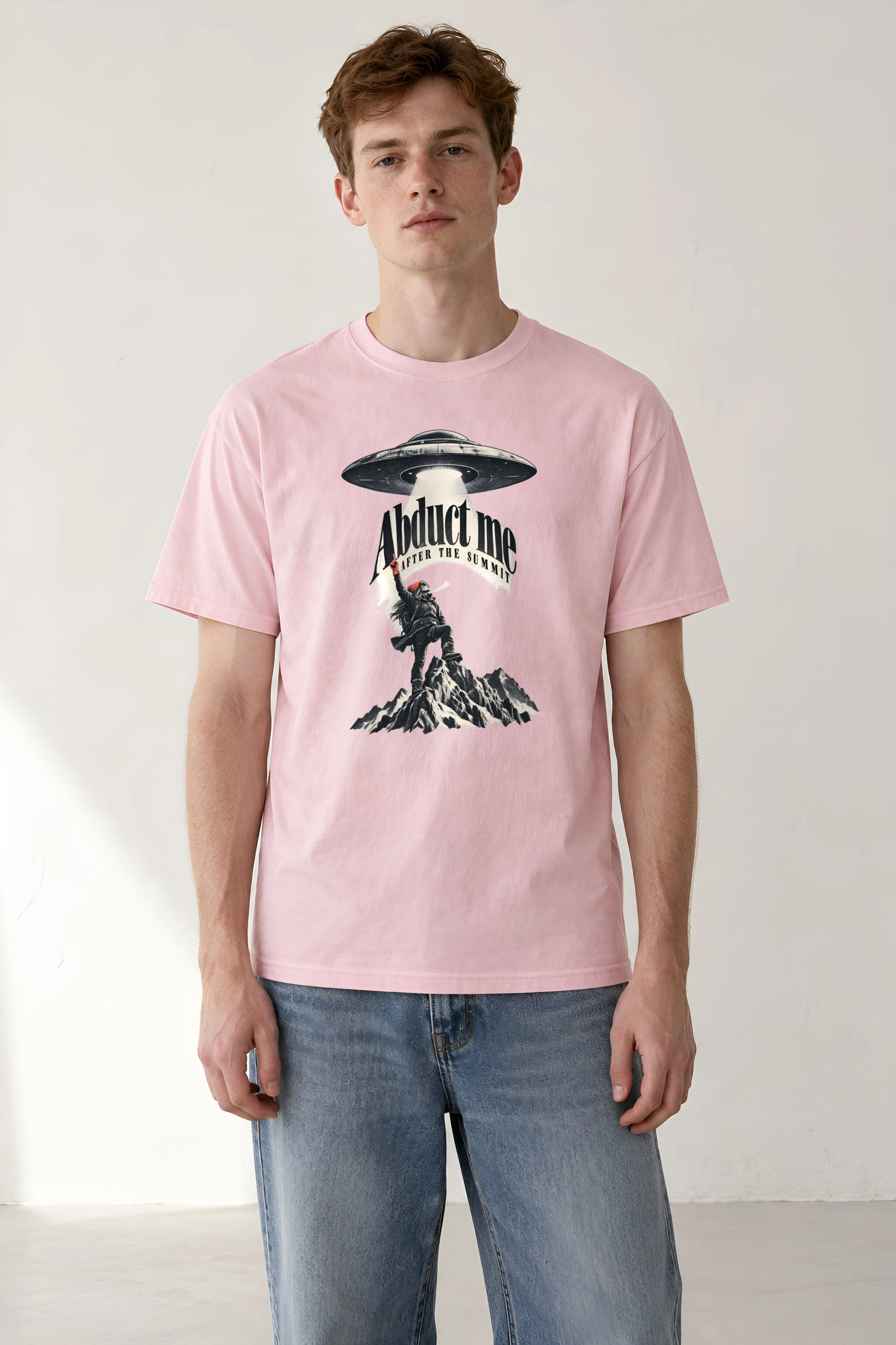 "Abduct Me After The Summit" Heavyweight Unisex Crewneck T-shirt
