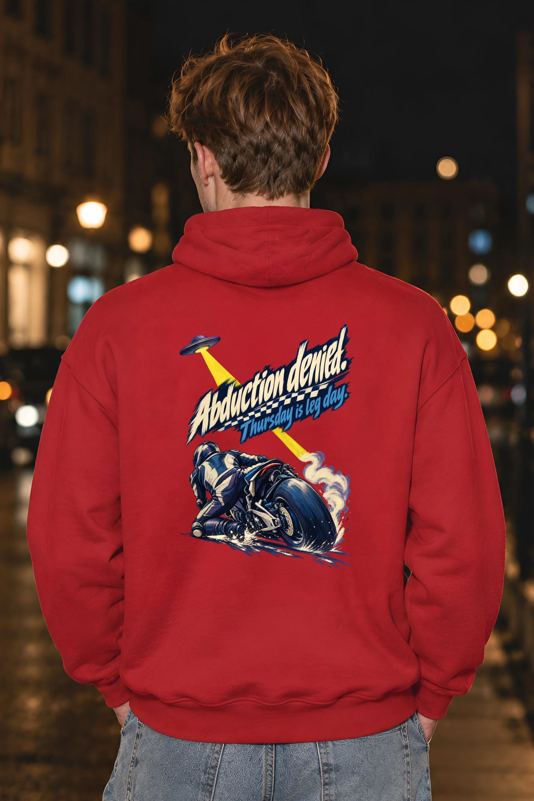 "Abduction Denied Leg Day" Unisex Pullover Hoodie