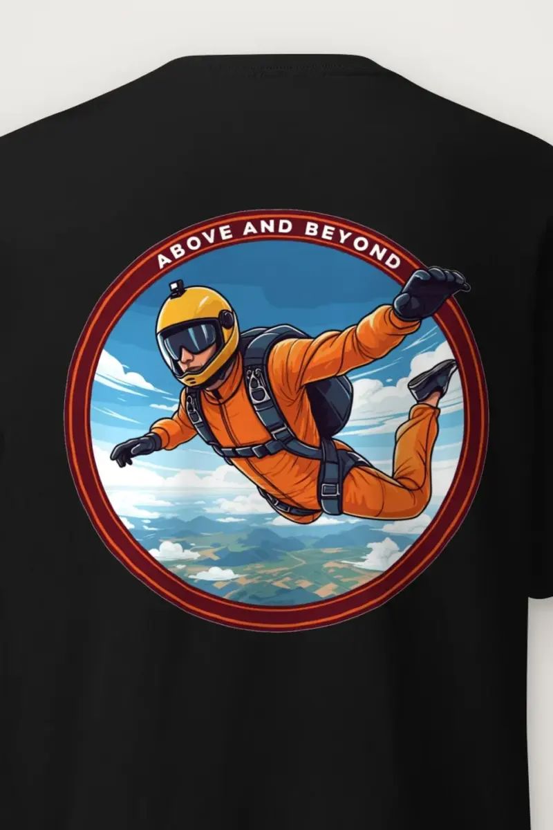"Above And Beyond" Heavyweight Unisex Crewneck T-shirt