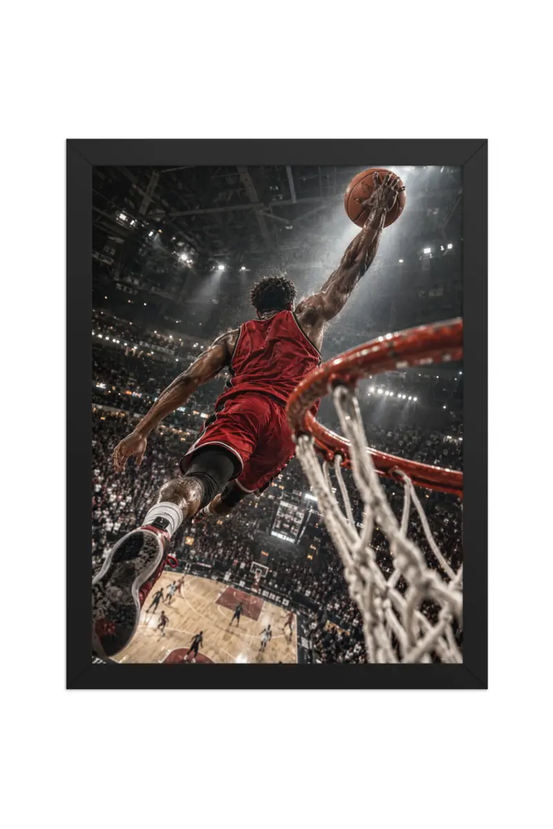 “Above the Home Crowd” Premium Wooden Framed Poster