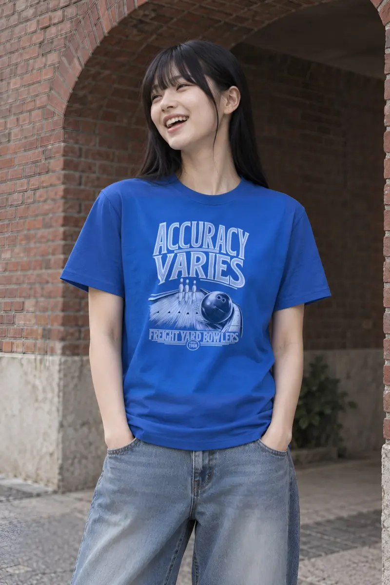 "Accuracy Varies" Heavyweight Unisex Crewneck T-shirt