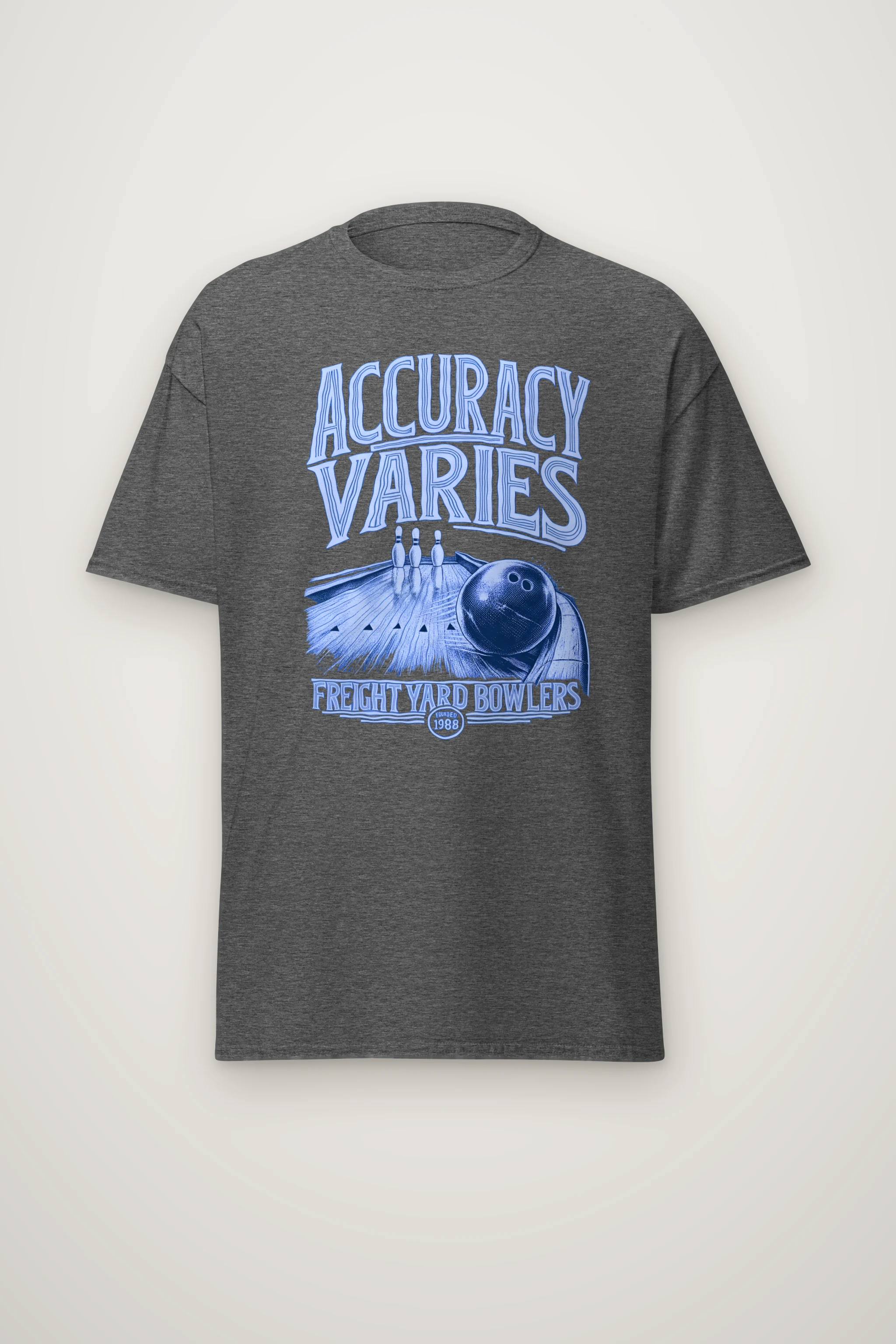 "Accuracy Varies" Heavyweight Unisex Crewneck T-shirt