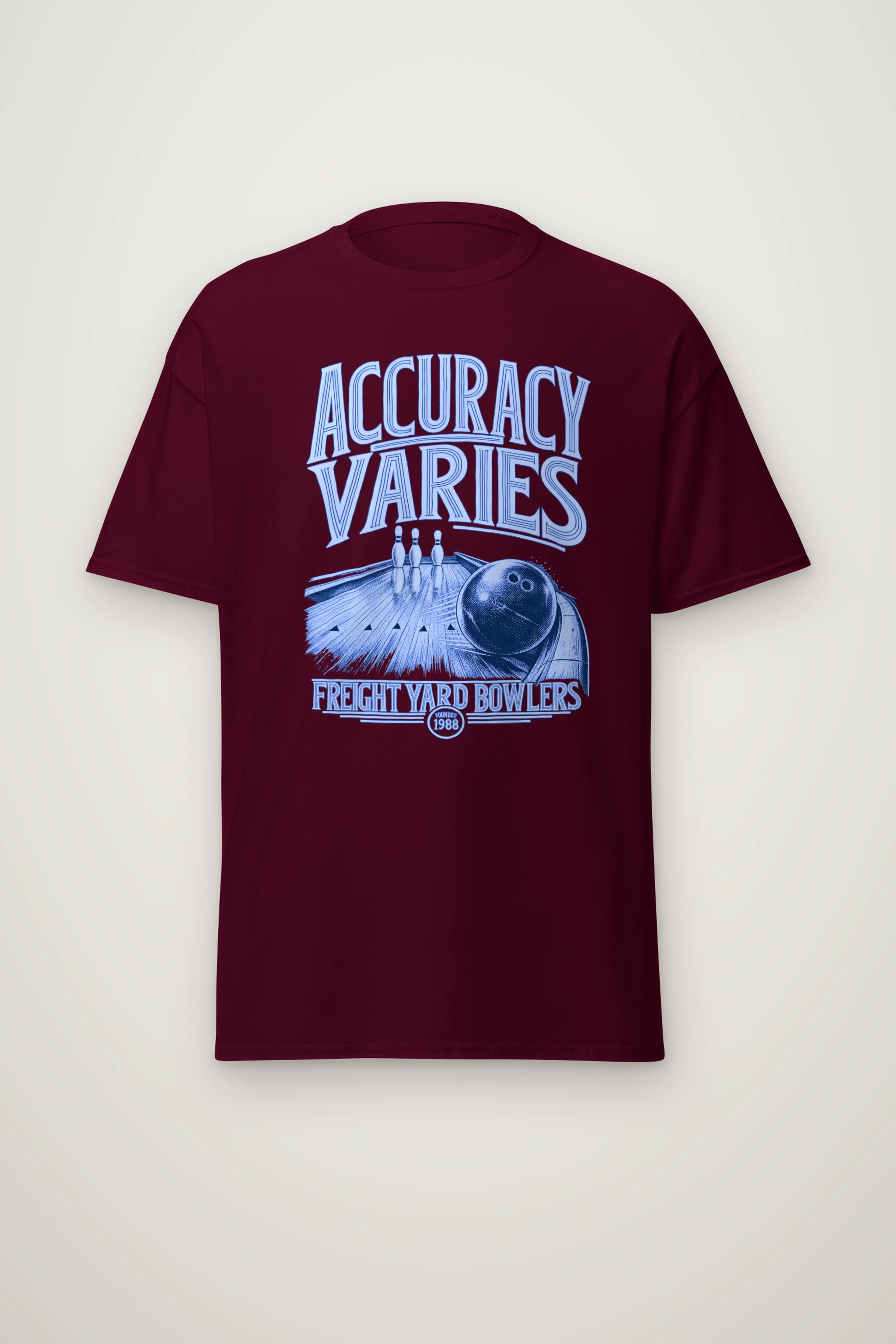 "Accuracy Varies" Heavyweight Unisex Crewneck T-shirt
