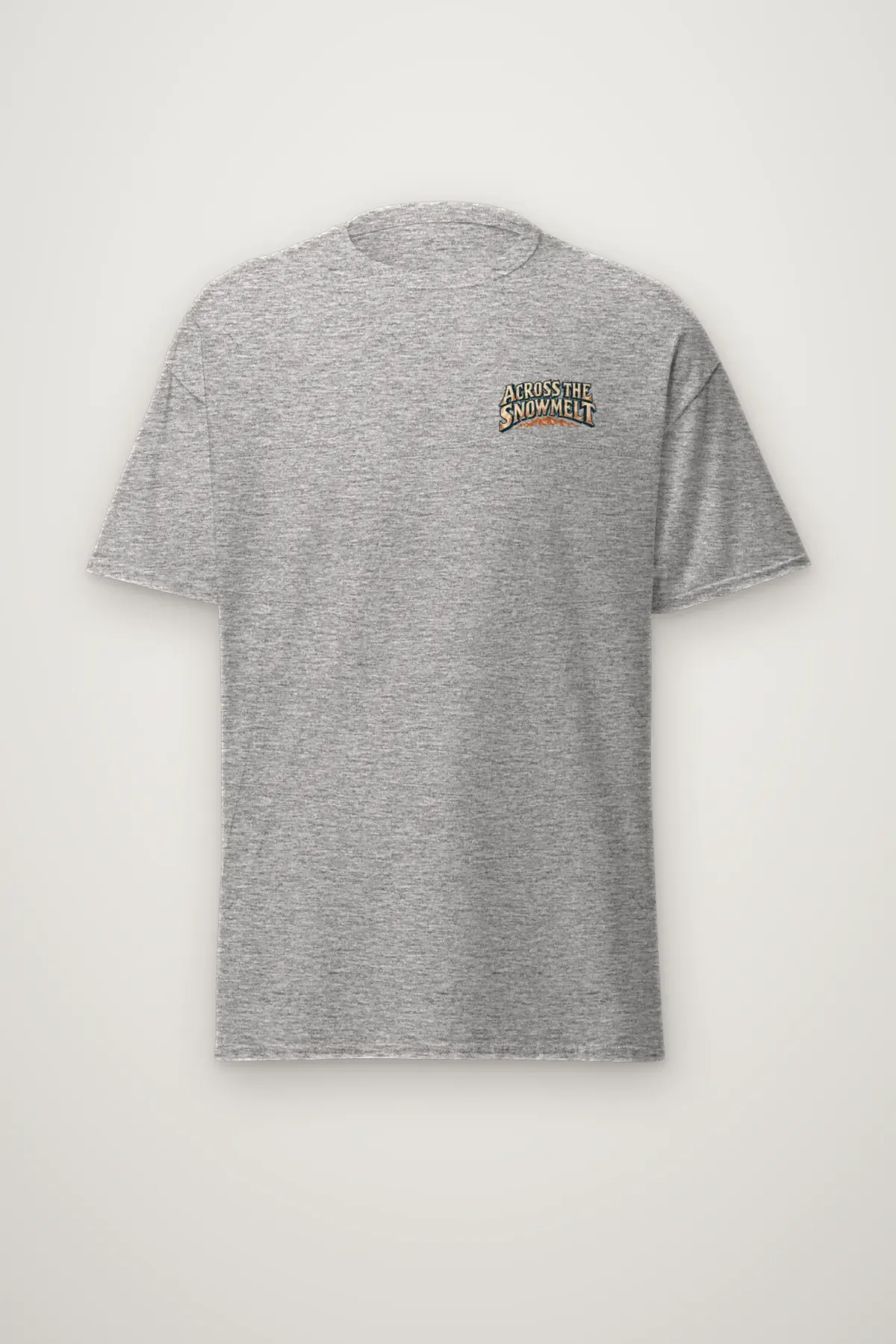 "Across the Snowmelt" Heavyweight Unisex Crewneck T-shirt