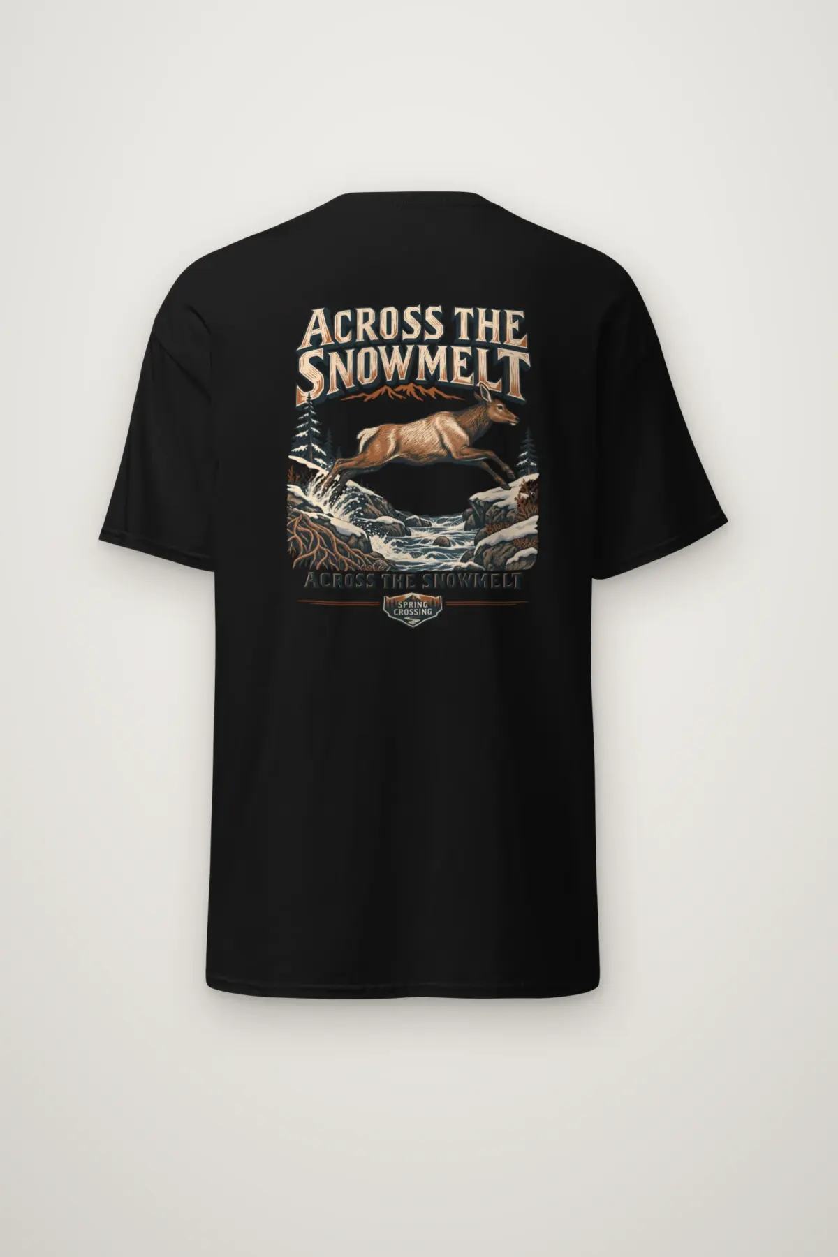 "Across the Snowmelt" Heavyweight Unisex Crewneck T-shirt