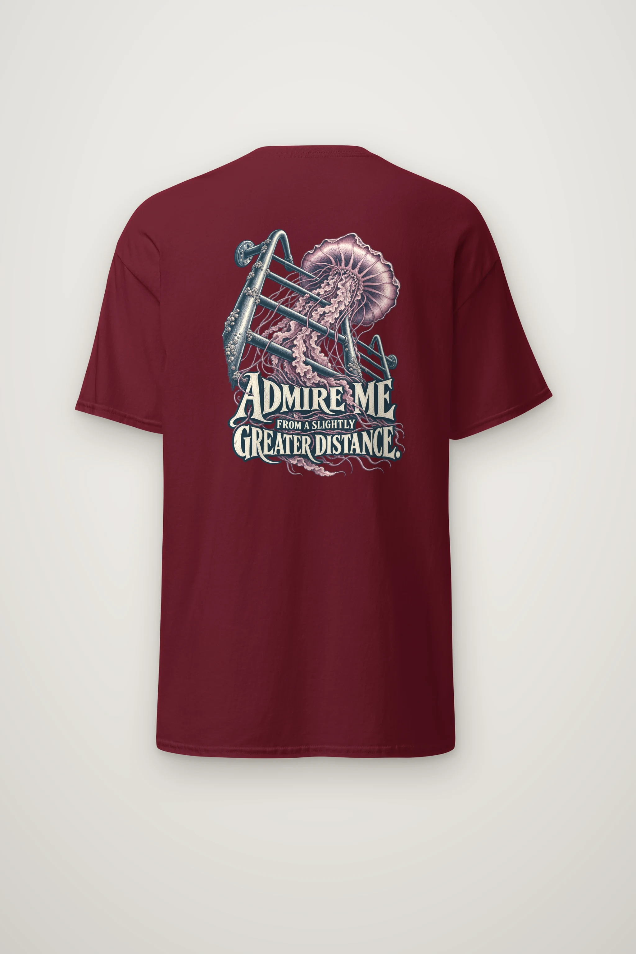 "Admire Me From a Distance" Heavyweight Unisex Crewneck T-shirt