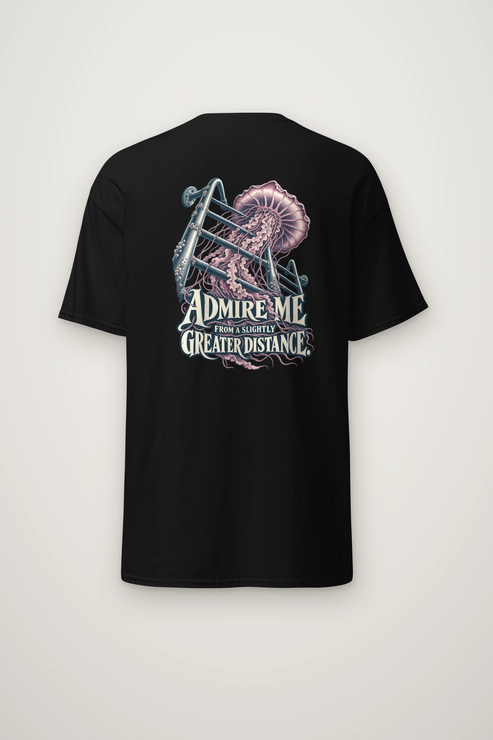 "Admire Me From a Distance" Heavyweight Unisex Crewneck T-shirt