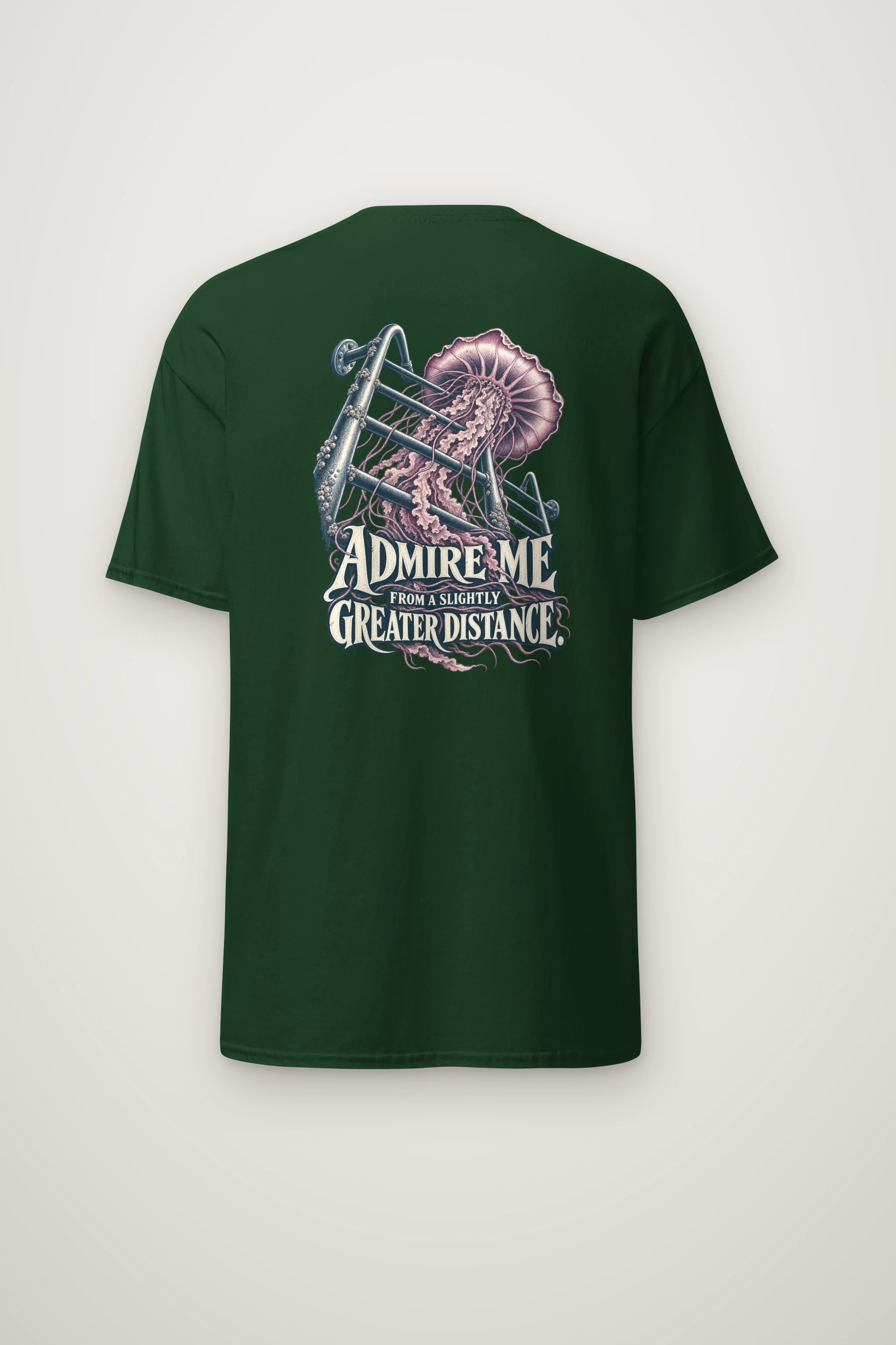 "Admire Me From a Distance" Heavyweight Unisex Crewneck T-shirt