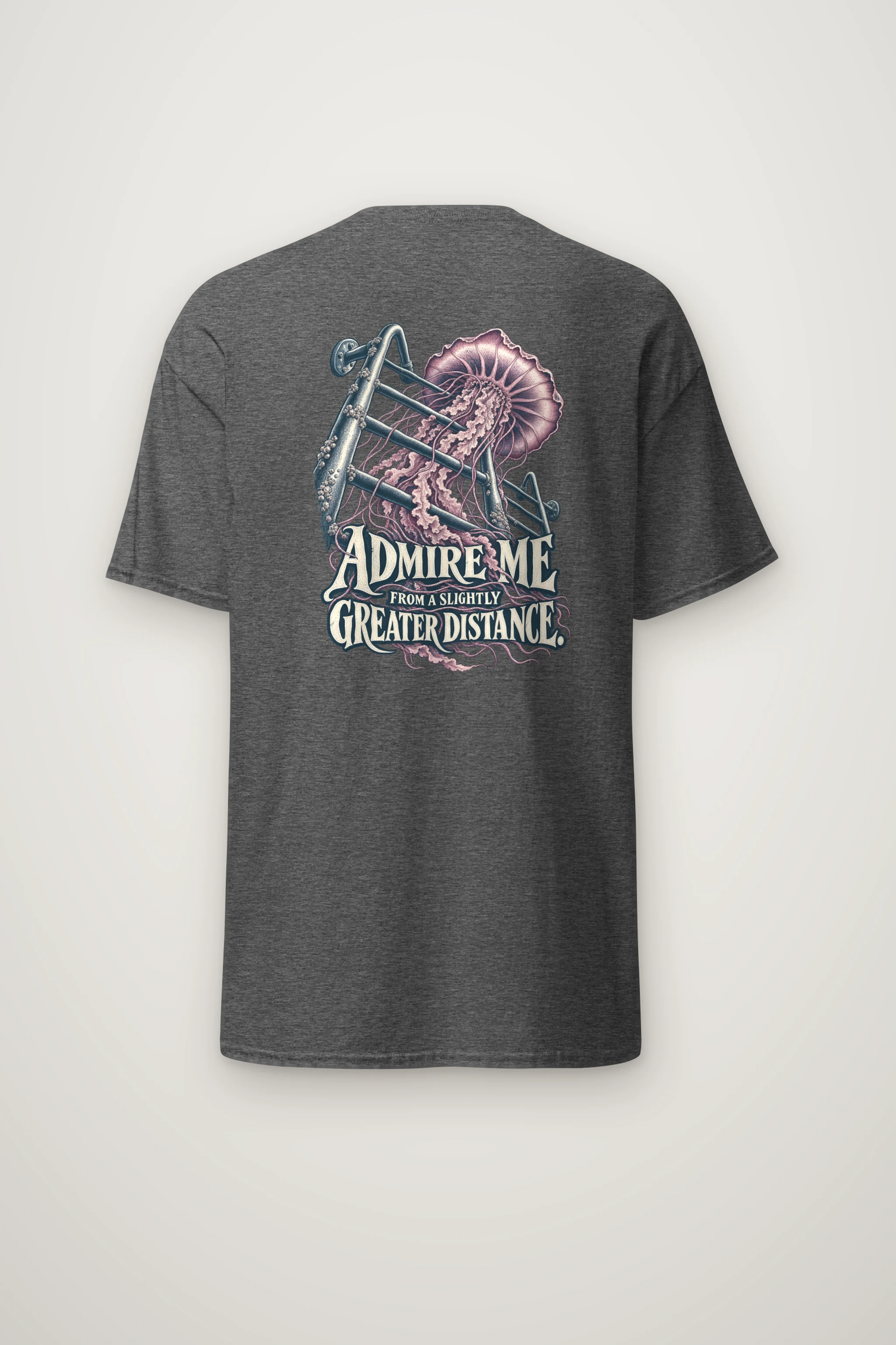 "Admire Me From a Distance" Heavyweight Unisex Crewneck T-shirt