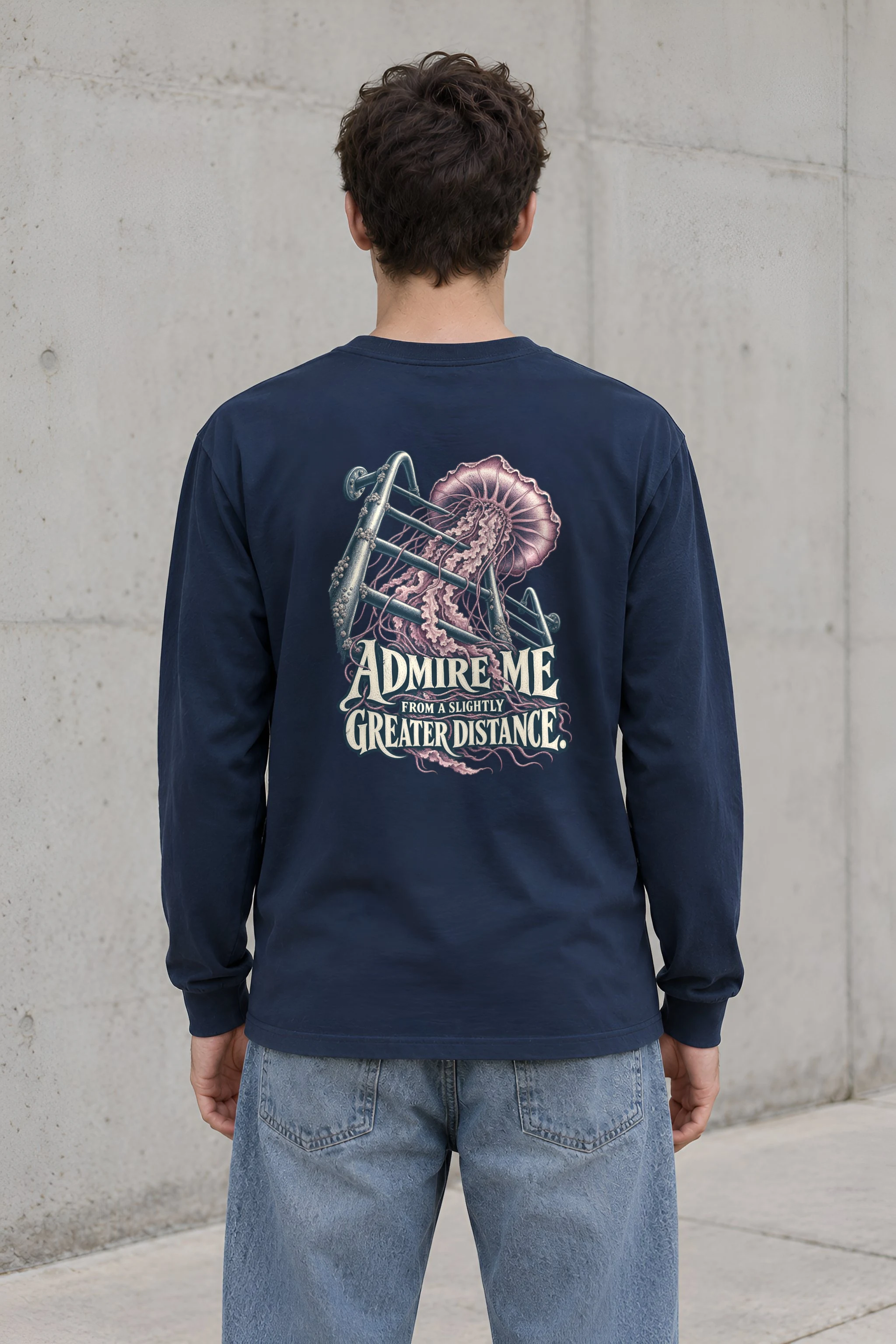 "Admire Me From a Slightly Greater Distance" Unisex Longsleeve T-shirt