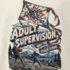 "Adult Supervision Has the Other String" Men's Oversized Heavyweight Crewneck T-Shirt