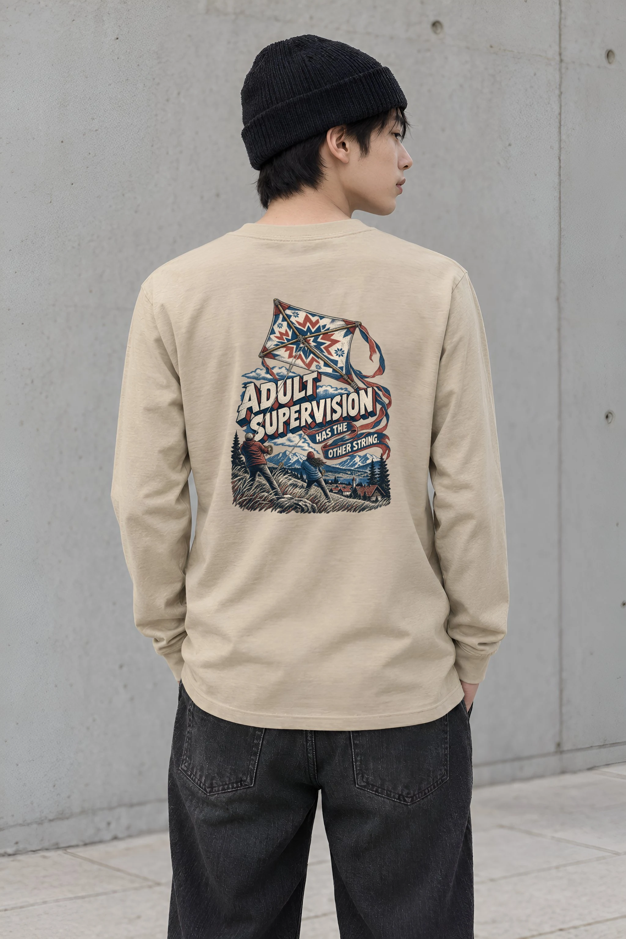 "Adult Supervision Has the Other String" Unisex Longsleeve T-shirt