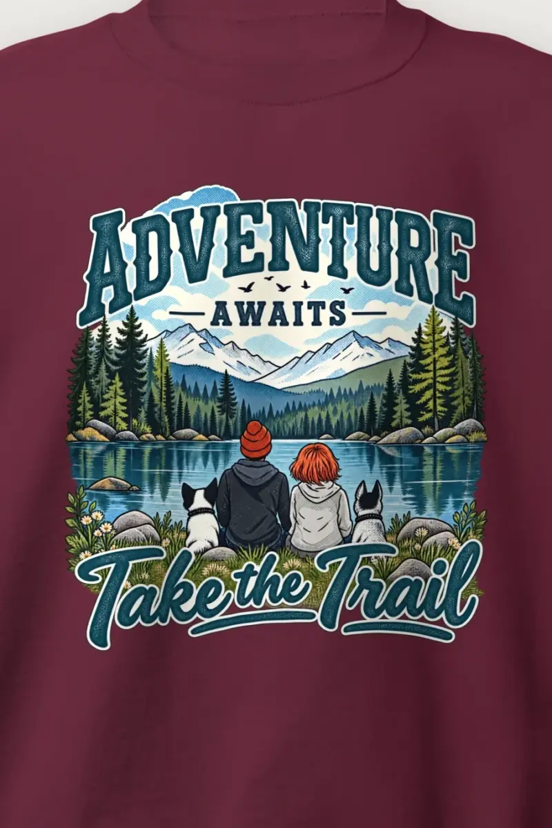 "Adventure Awaits" Heavy Blend Unisex Crewneck Sweatshirt