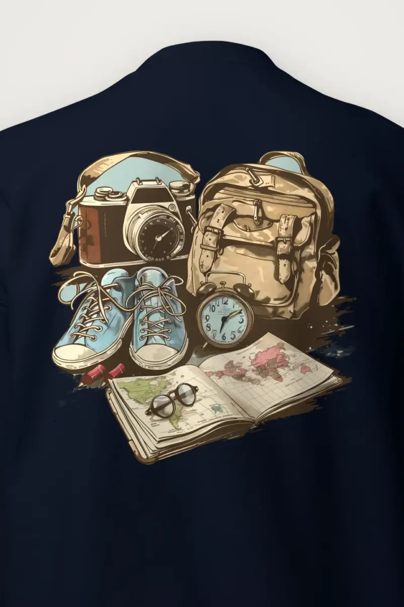 "Adventure Gear Map" Heavy Blend Unisex Crewneck Sweatshirt