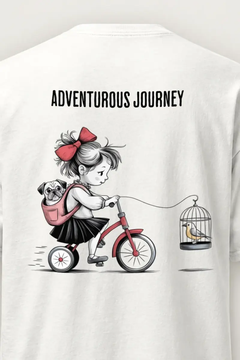 "Adventurous Journey" Heavyweight Unisex Crewneck T-shirt