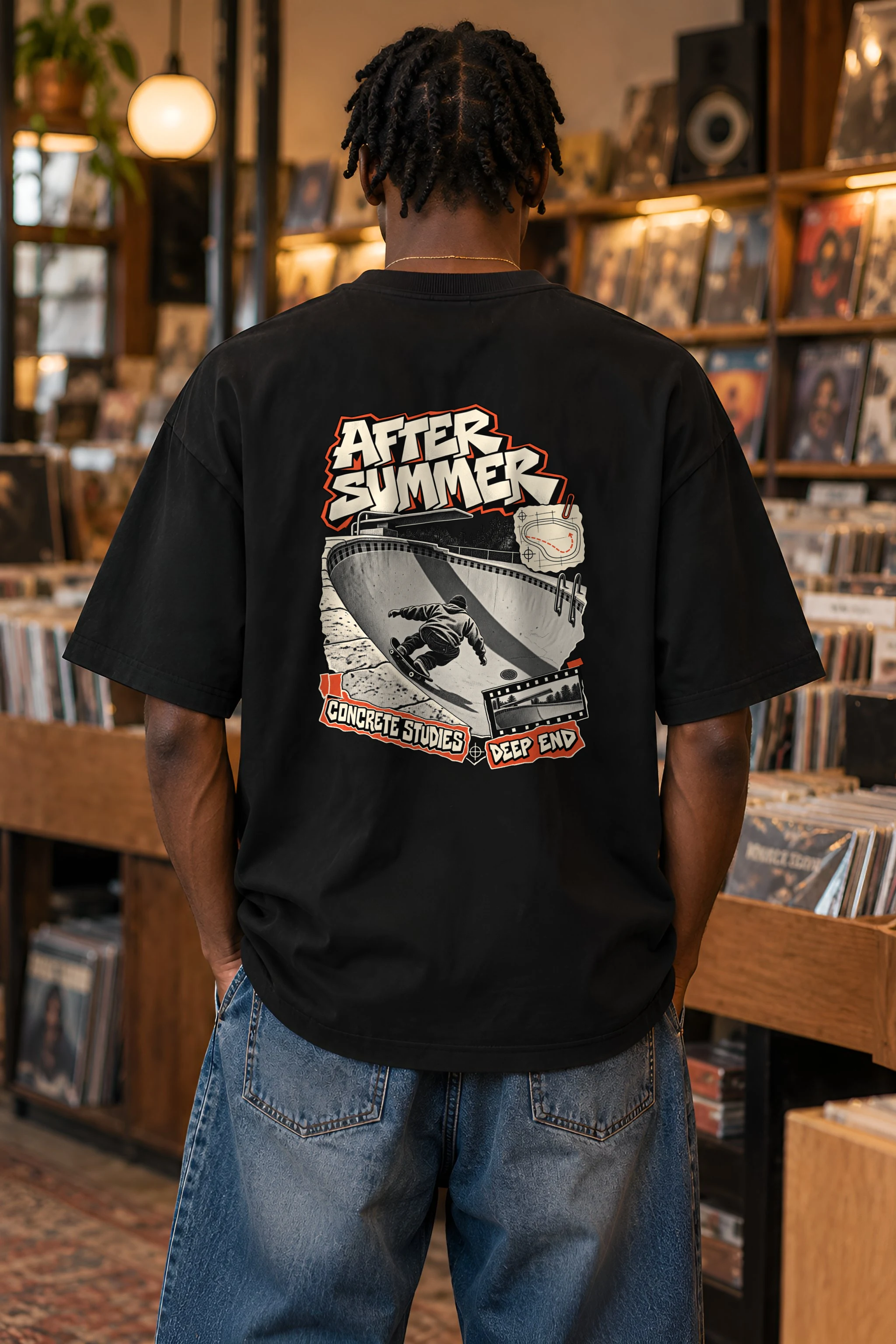 "After Summer" Unisex Oversized Heavyweight Crewneck T-Shirt