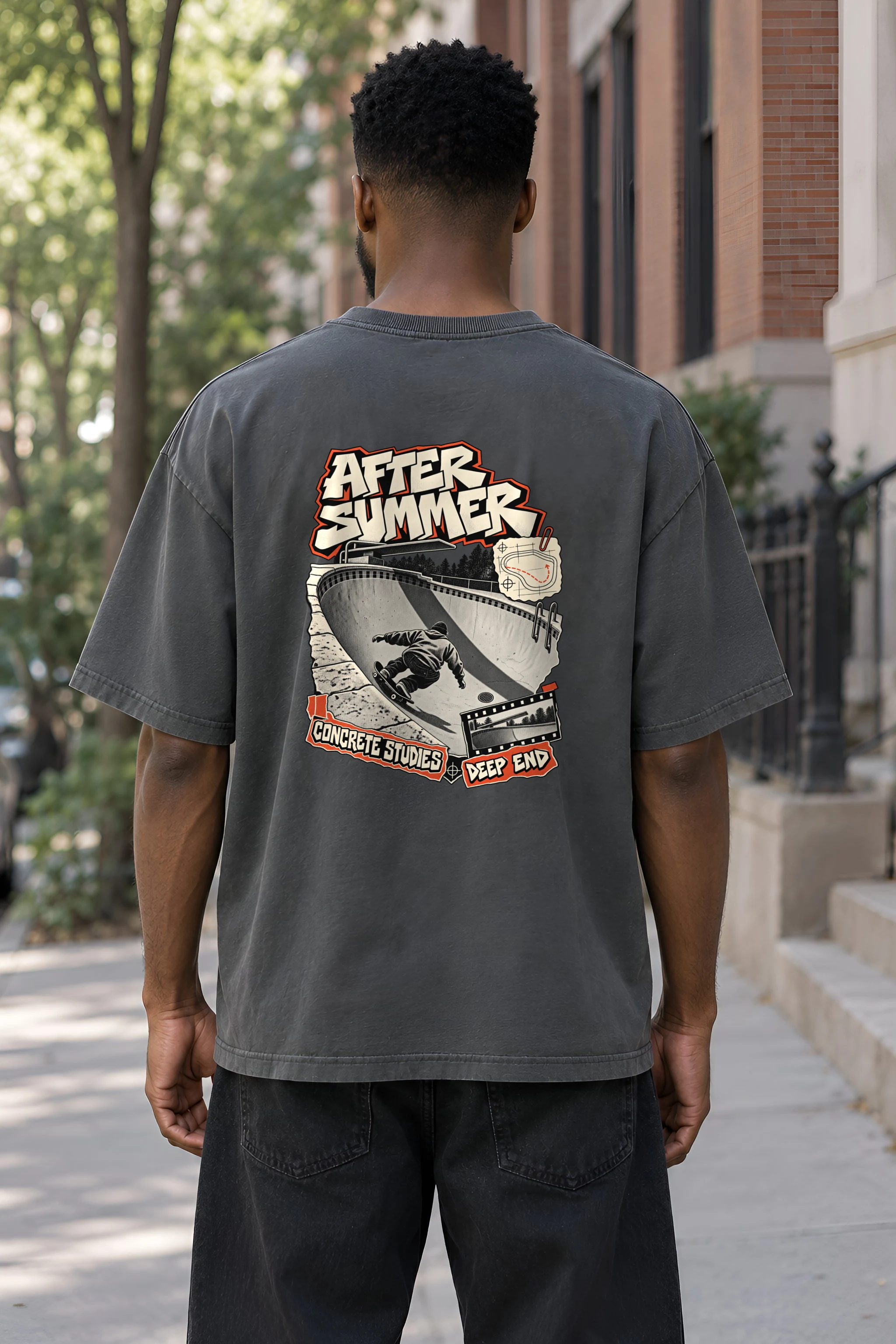 "After Summer" Unisex Oversized Heavyweight Crewneck T-Shirt
