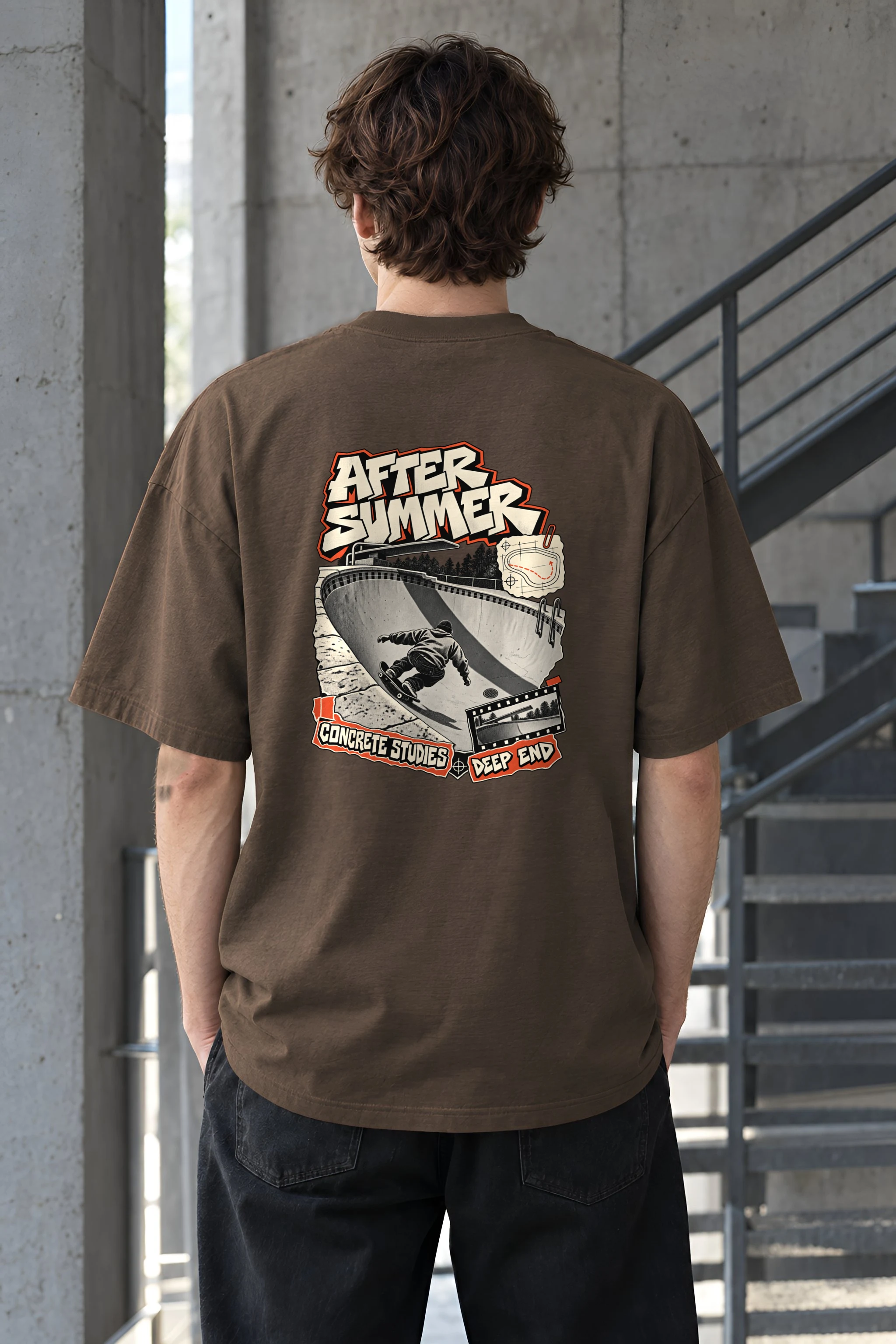 "After Summer" Unisex Oversized Heavyweight Crewneck T-Shirt
