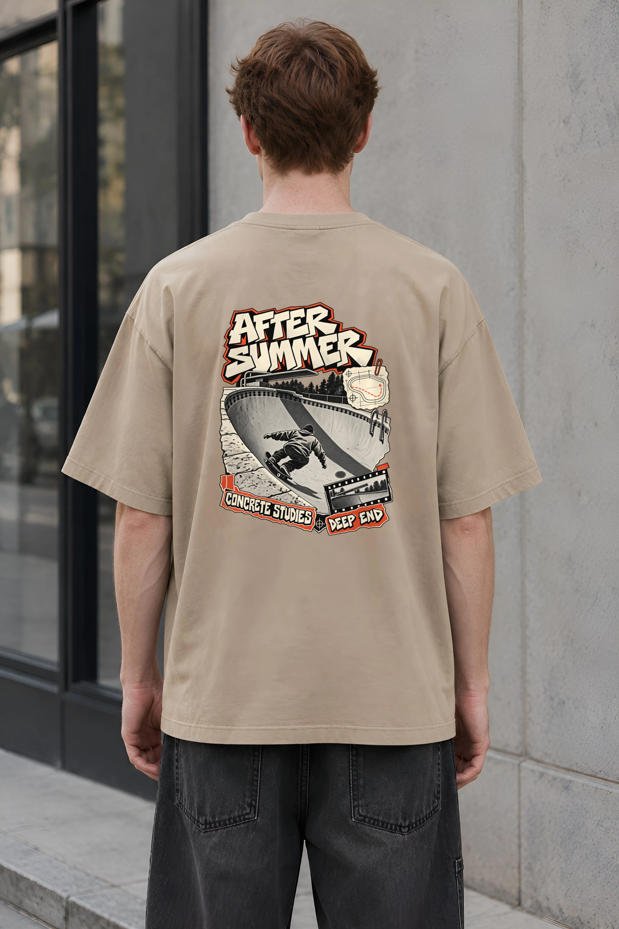 "After Summer" Unisex Oversized Heavyweight Crewneck T-Shirt