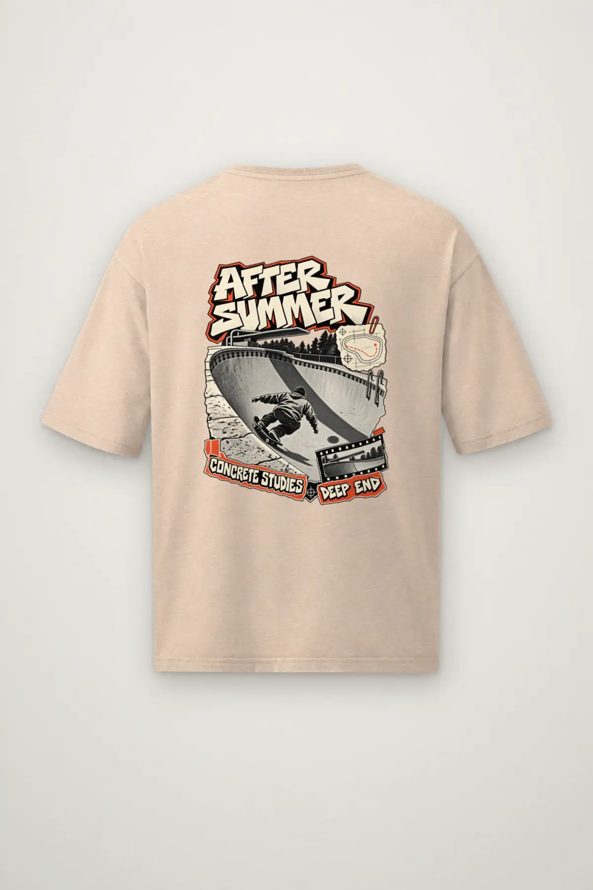 "After Summer" Men's Oversized Heavyweight Crewneck T-Shirt