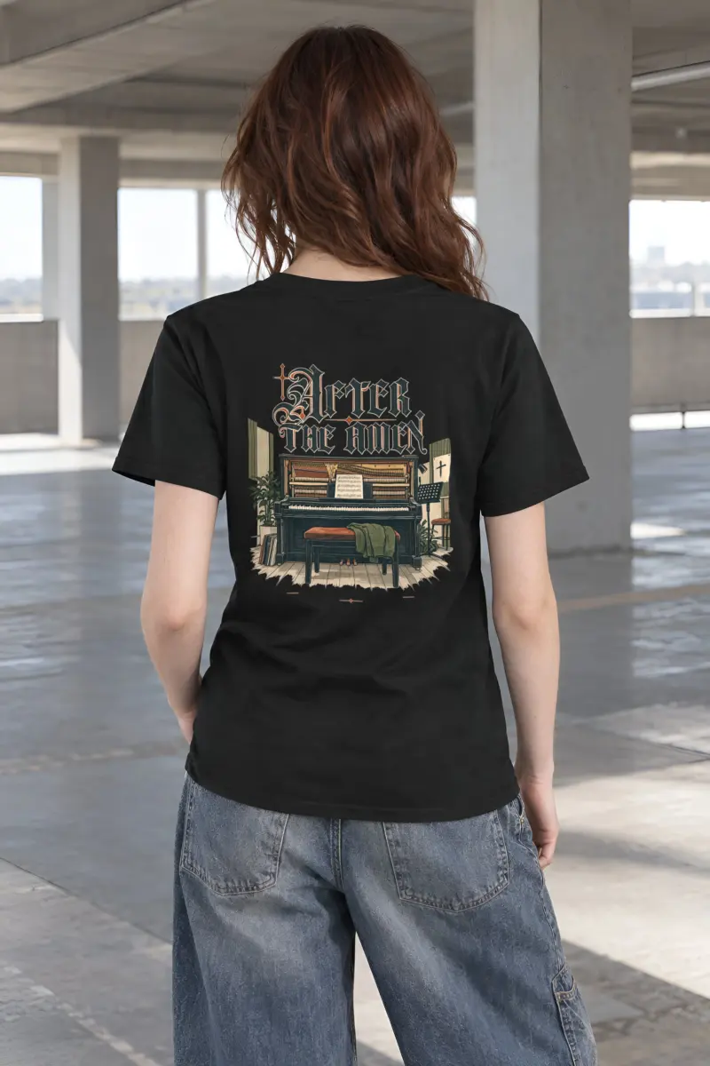 "After the Amen" Heavyweight Unisex Crewneck T-shirt