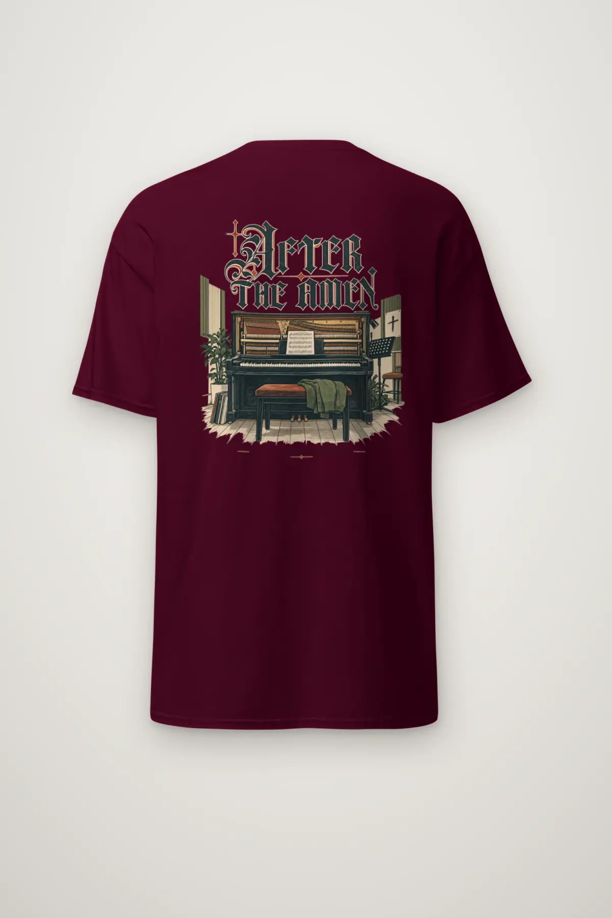 "After the Amen" Heavyweight Unisex Crewneck T-shirt