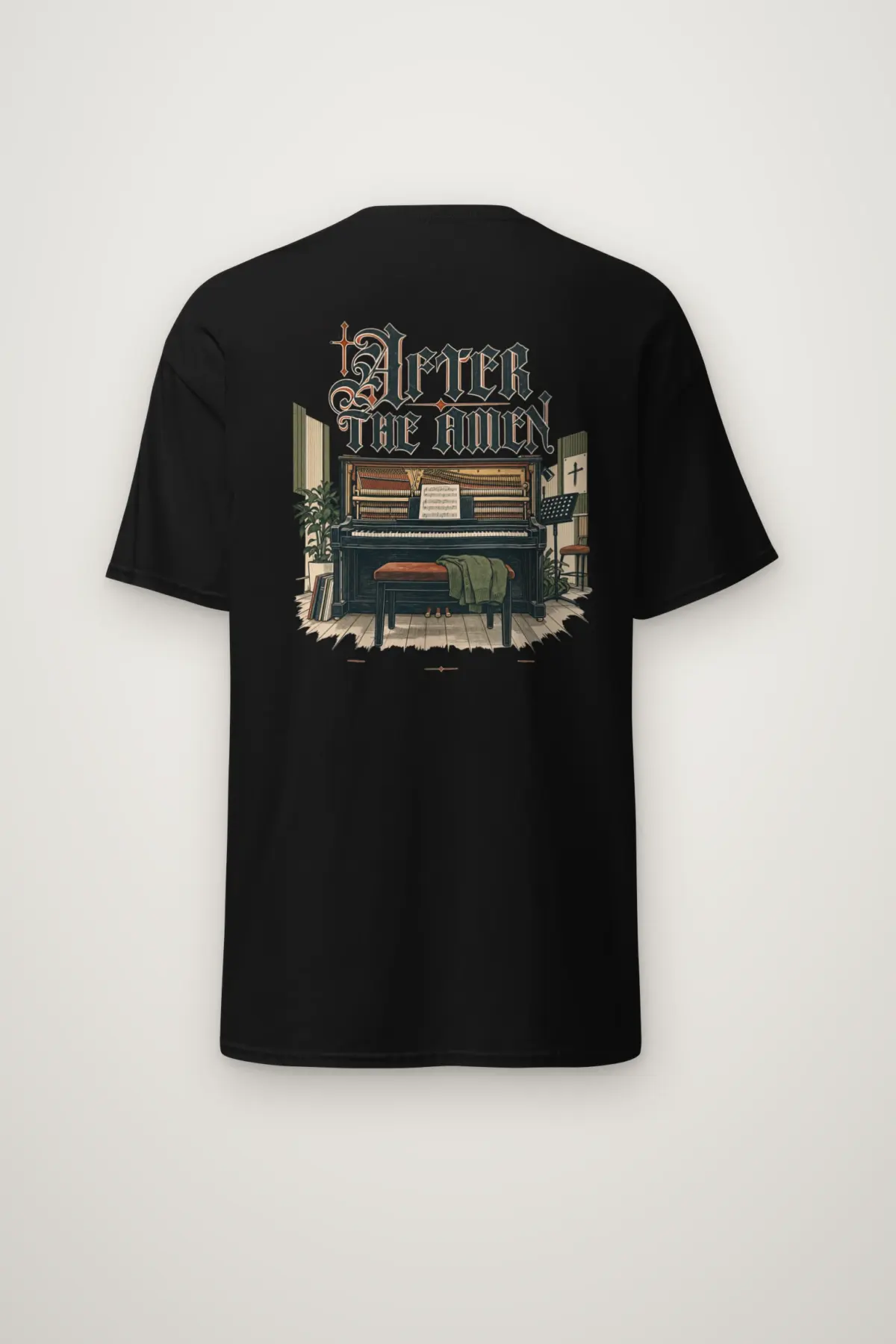"After the Amen" Heavyweight Unisex Crewneck T-shirt