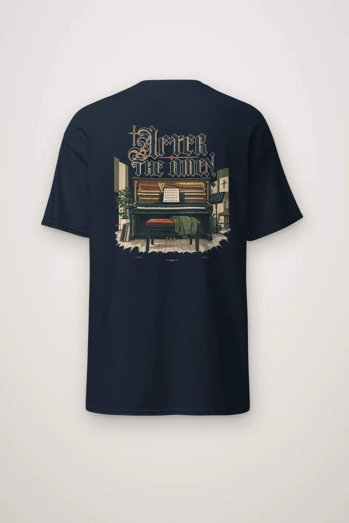 "After the Amen" Heavyweight Unisex Crewneck T-shirt