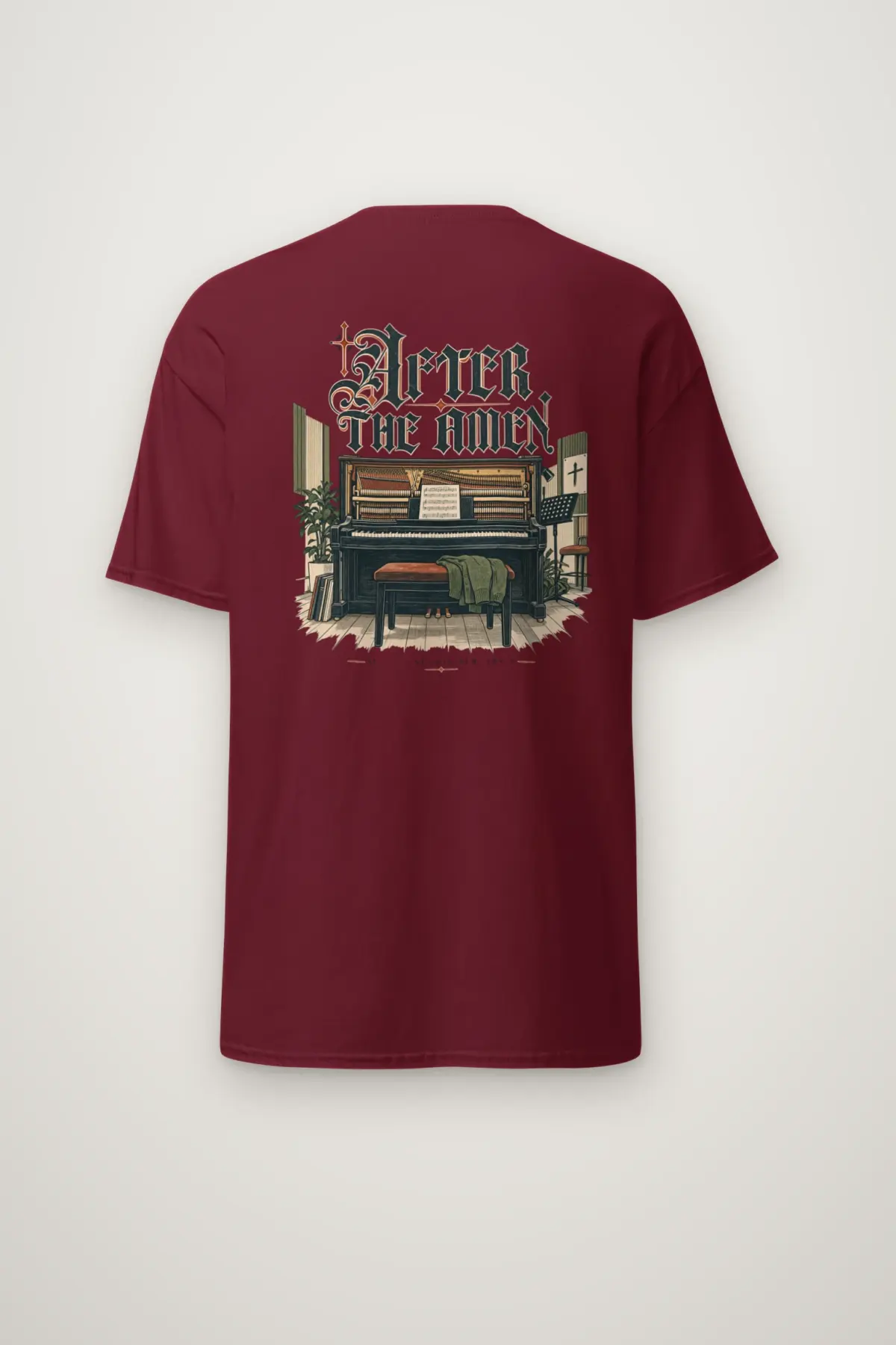"After the Amen" Heavyweight Unisex Crewneck T-shirt