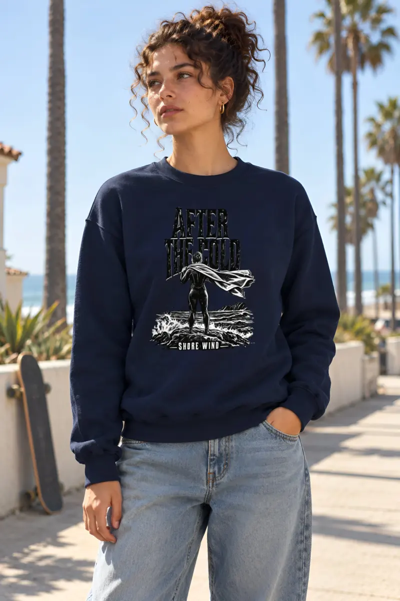 "After the Cold Shore Wind" Heavy Blend Unisex Crewneck Sweatshirt