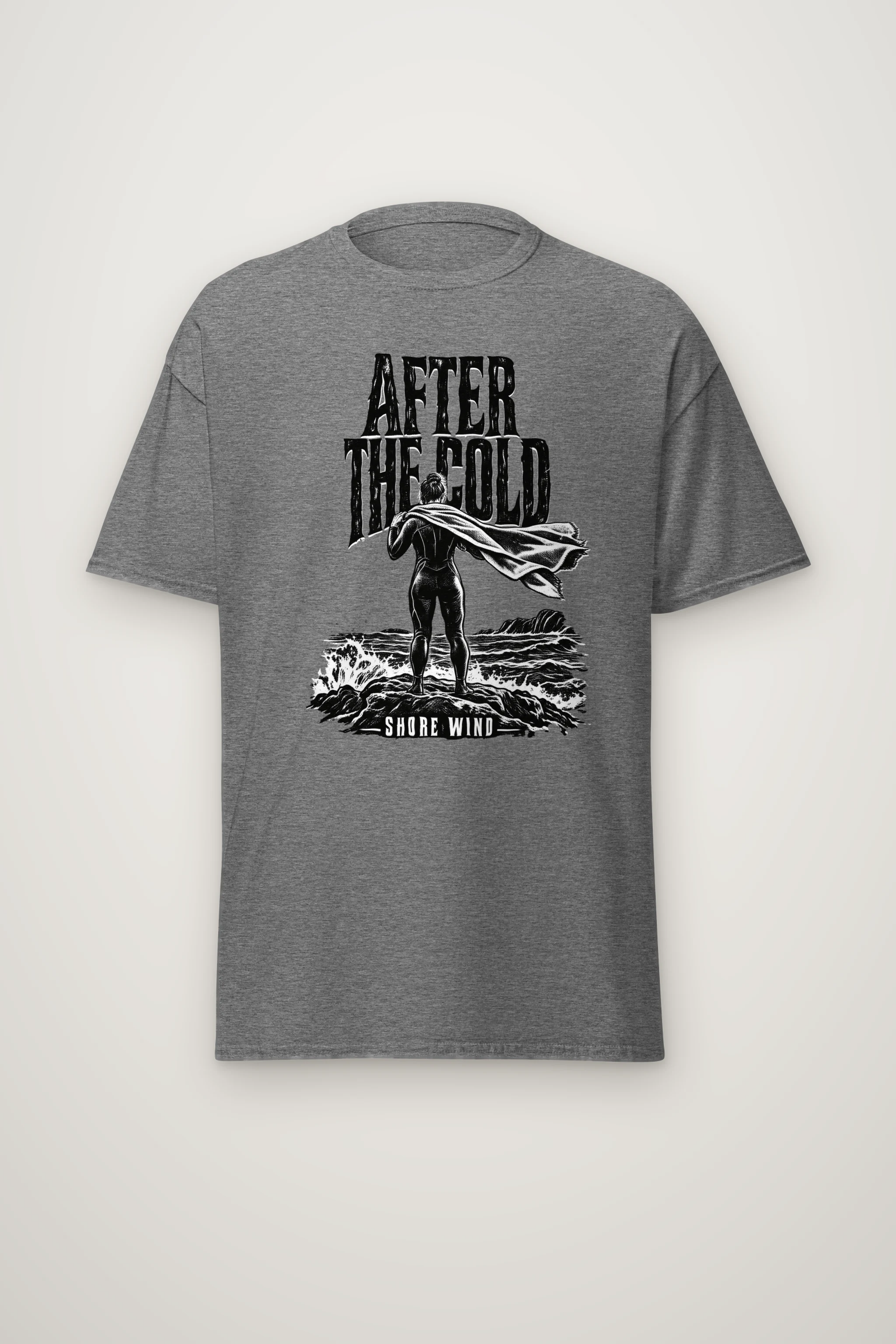 "After the Cold Shore Wind" Heavyweight Unisex Crewneck T-shirt