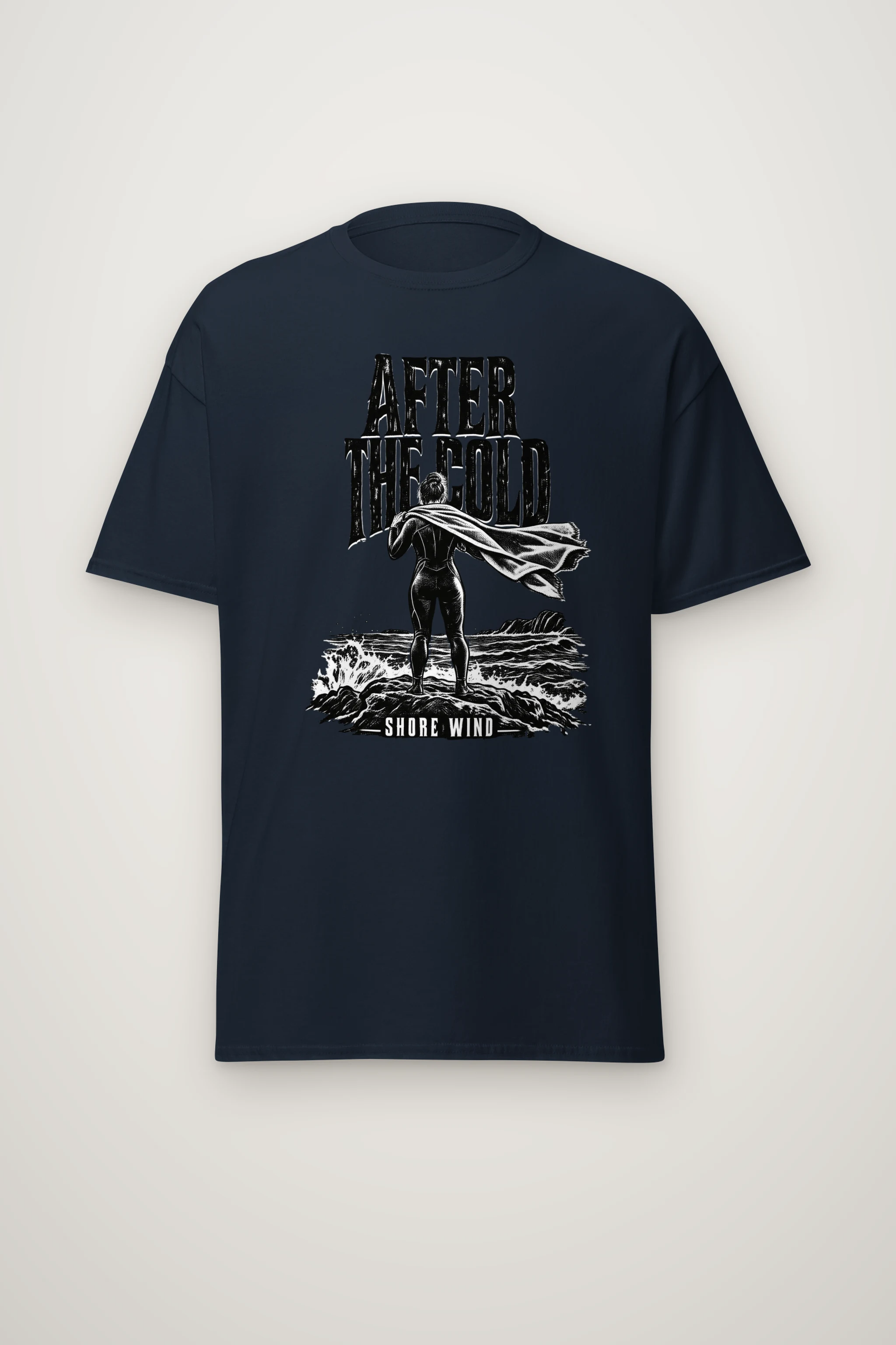 "After the Cold Shore Wind" Heavyweight Unisex Crewneck T-shirt